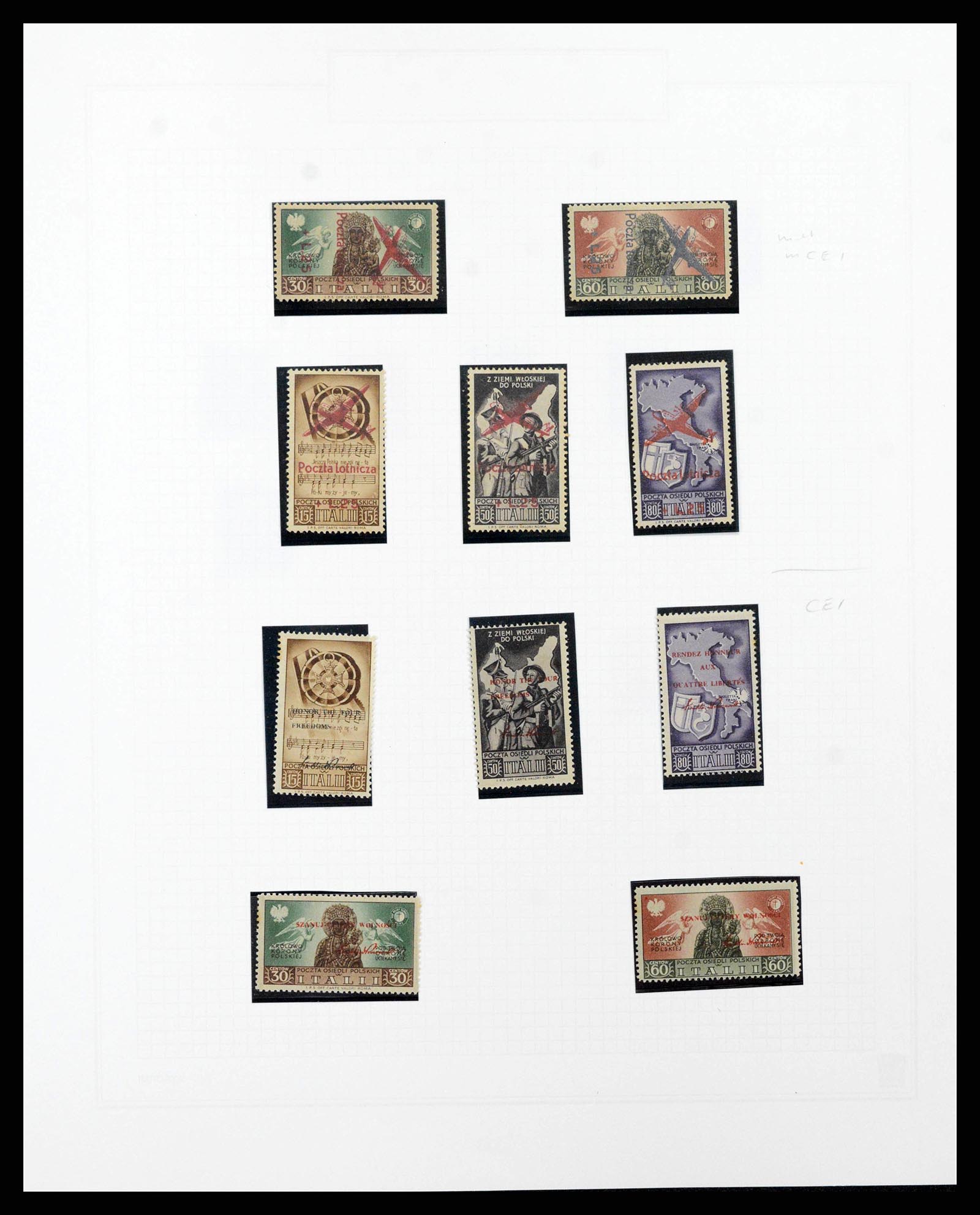 38508 0027 - Stamp collection 38508 Italy 1940-1945.