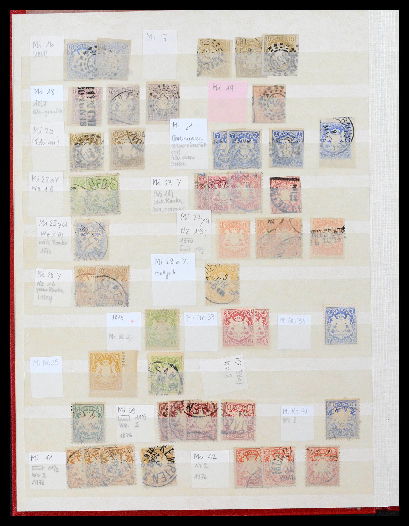38510 0004 - Stamp collection 38510 Old German States 1849-1920.