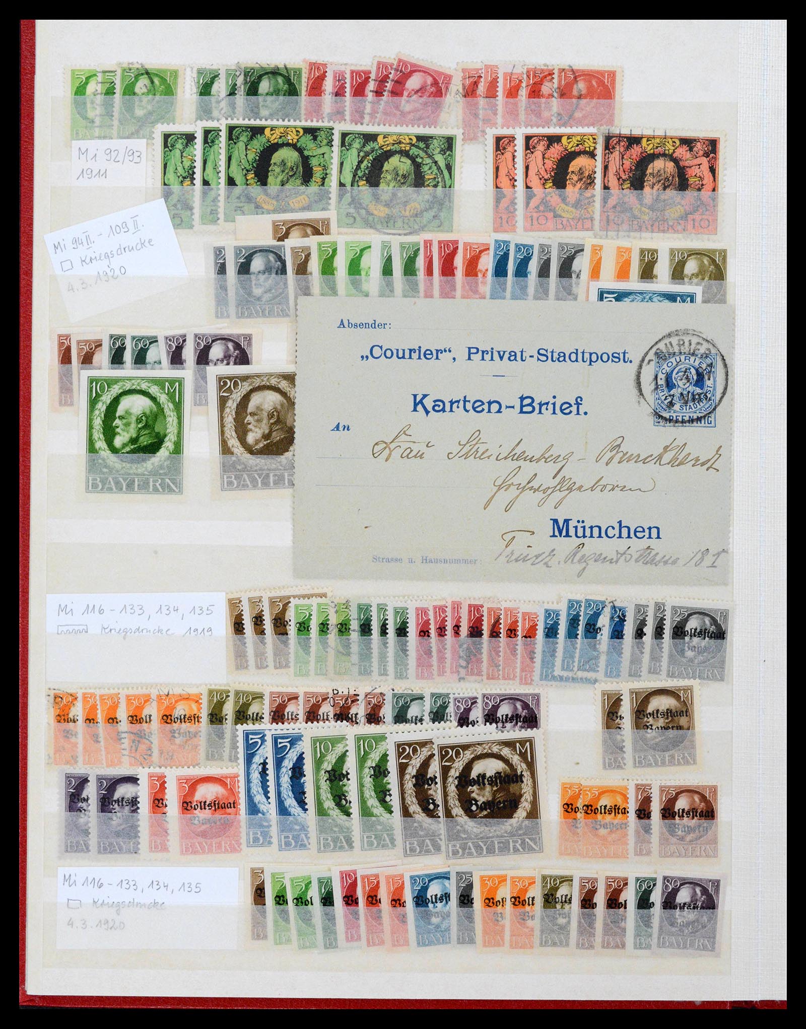 38510 0008 - Stamp collection 38510 Old German States 1849-1920.