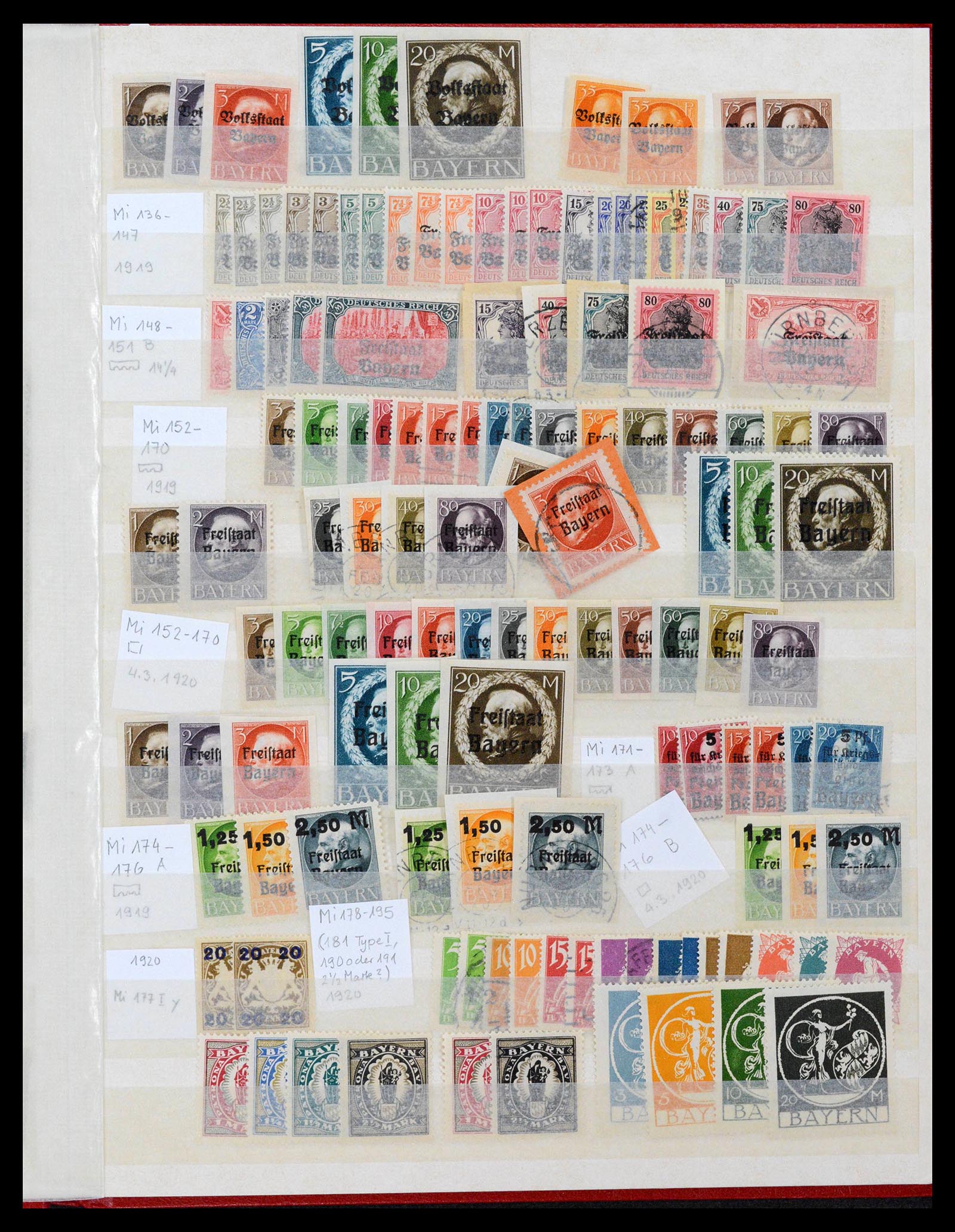 38510 0009 - Stamp collection 38510 Old German States 1849-1920.