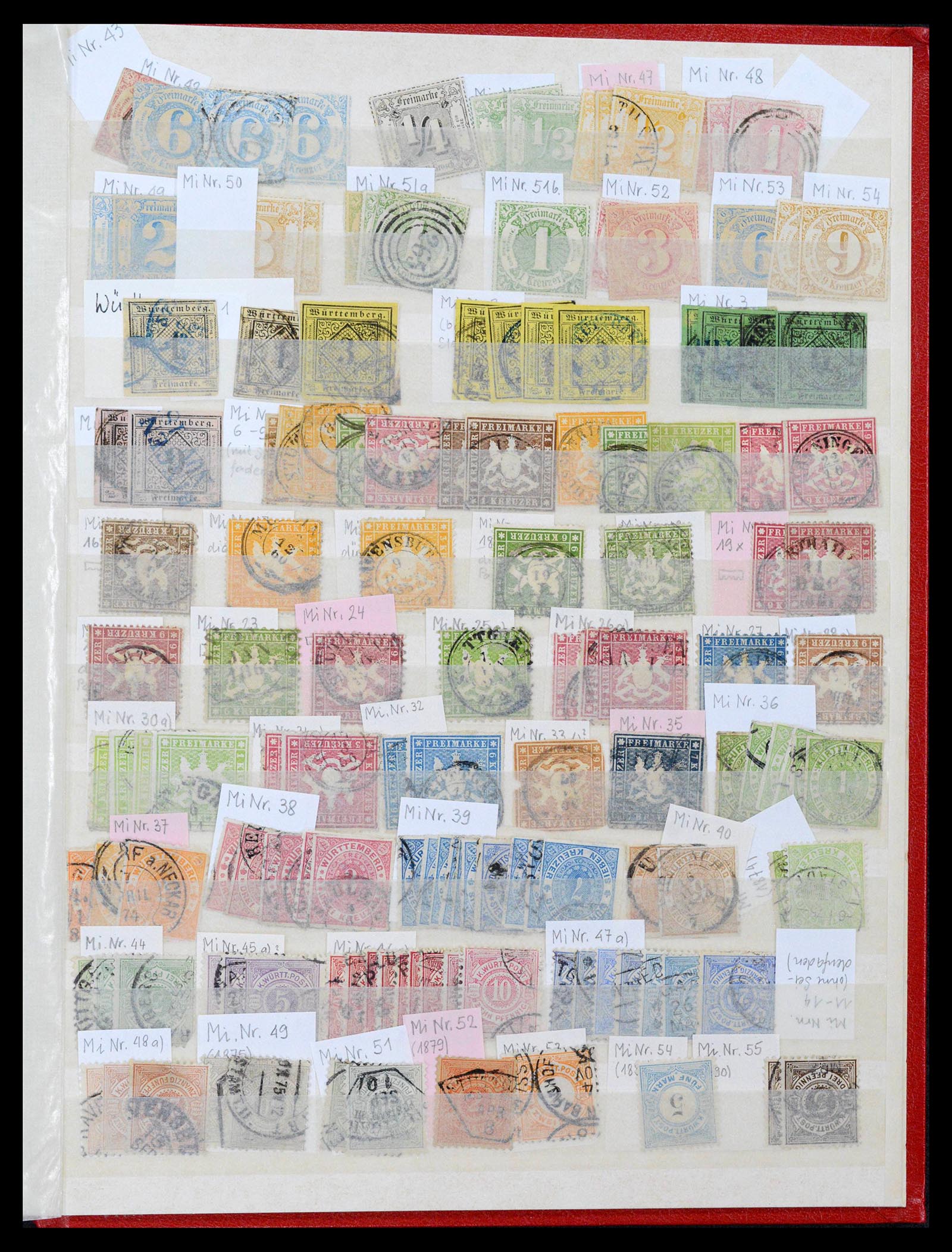 38510 0015 - Stamp collection 38510 Old German States 1849-1920.