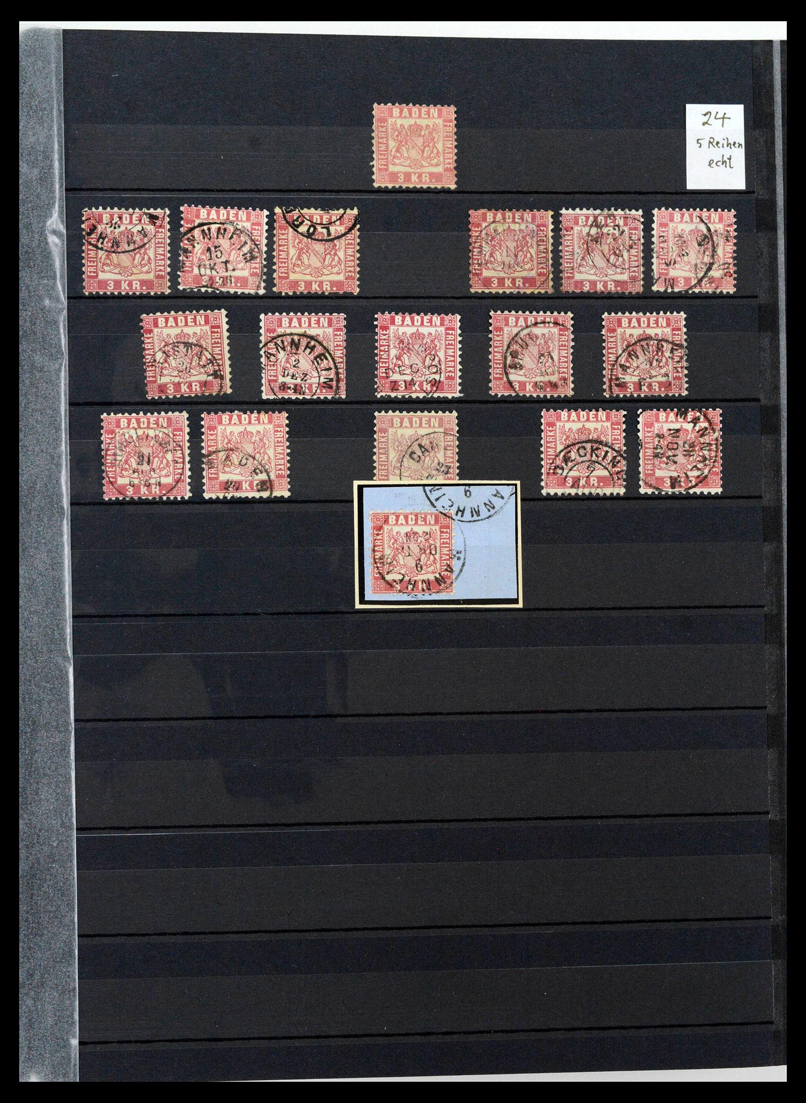 38510 0059 - Stamp collection 38510 Old German States 1849-1920.