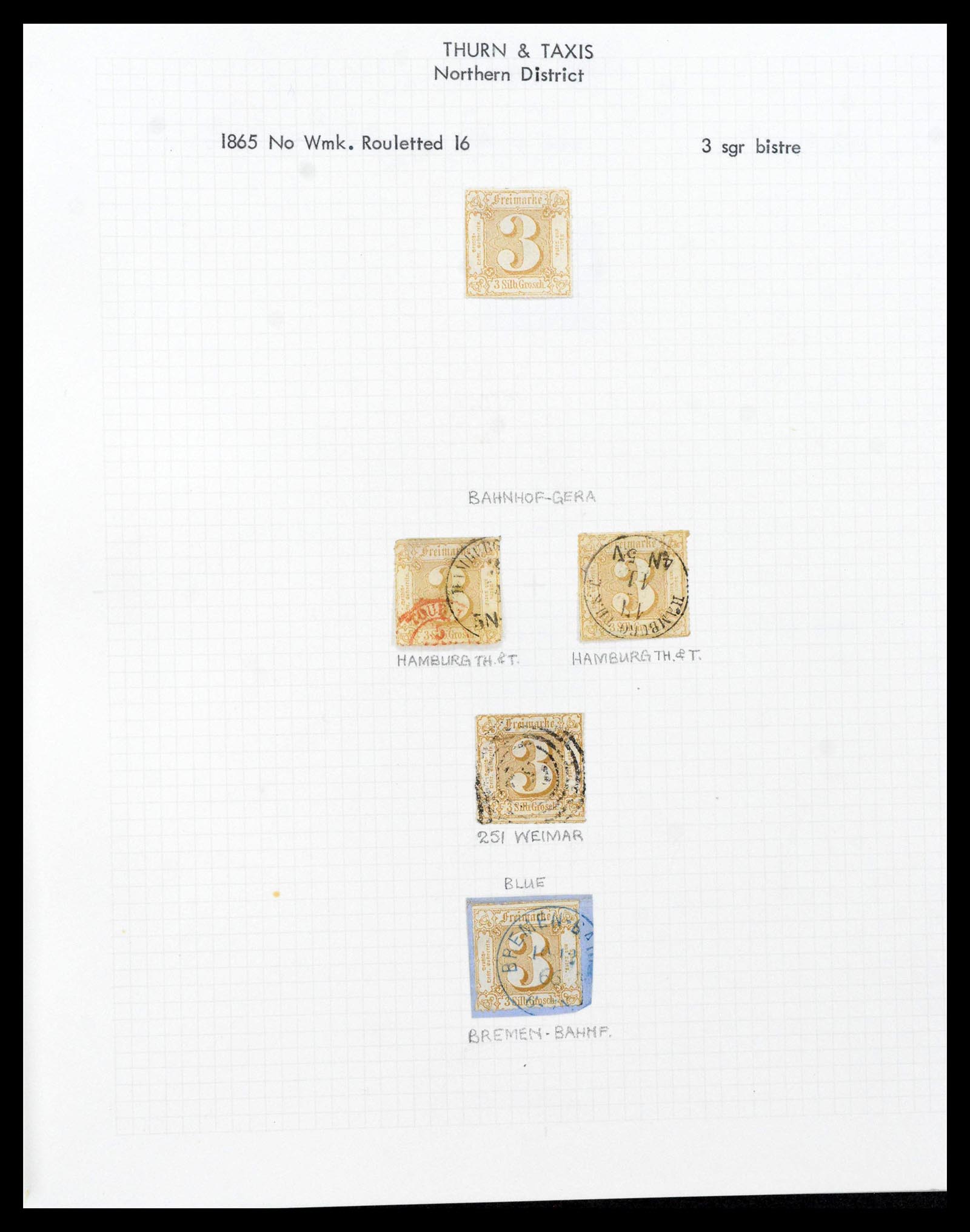 38510 0124 - Stamp collection 38510 Old German States 1849-1920.