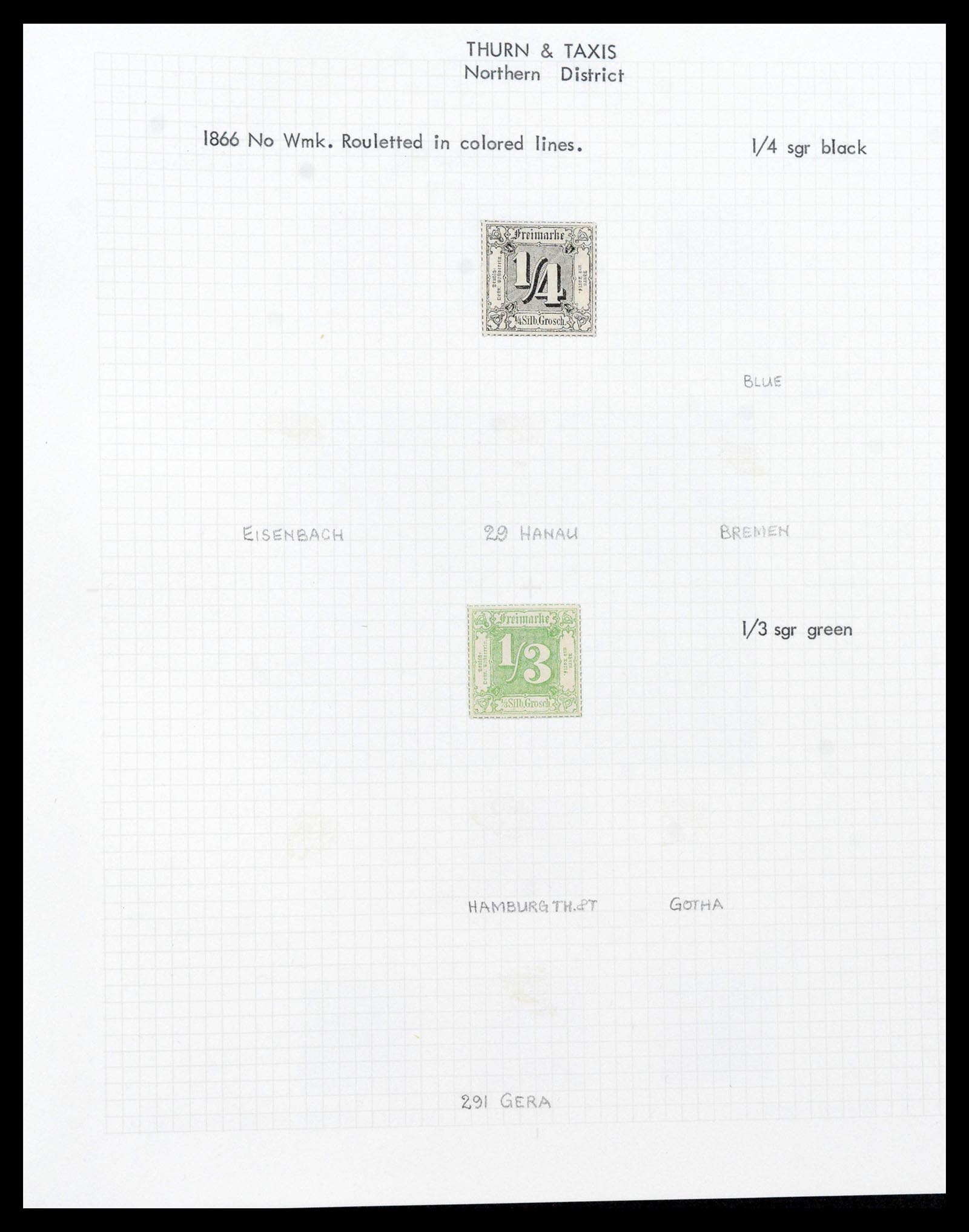 38510 0125 - Stamp collection 38510 Old German States 1849-1920.