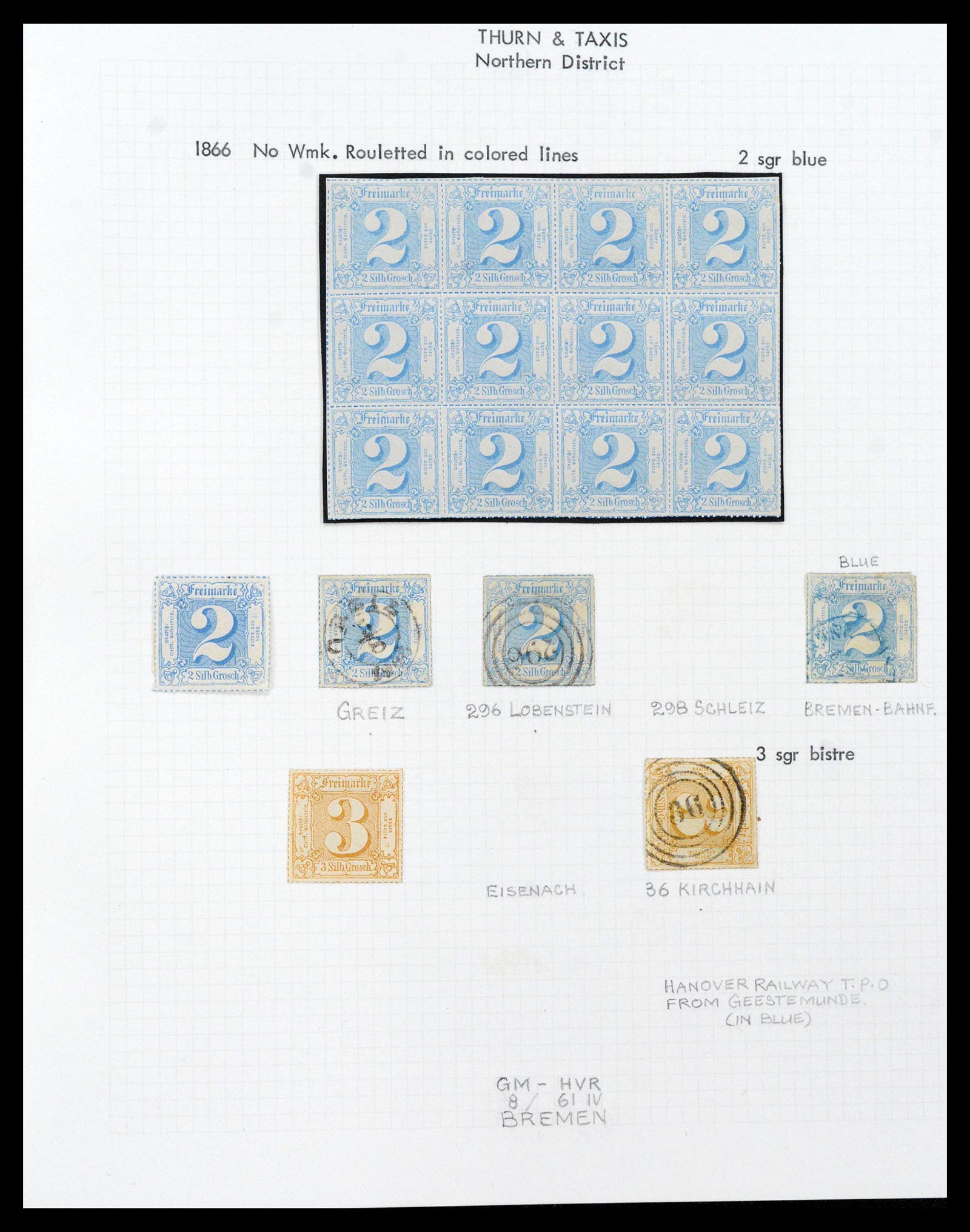 38510 0127 - Stamp collection 38510 Old German States 1849-1920.