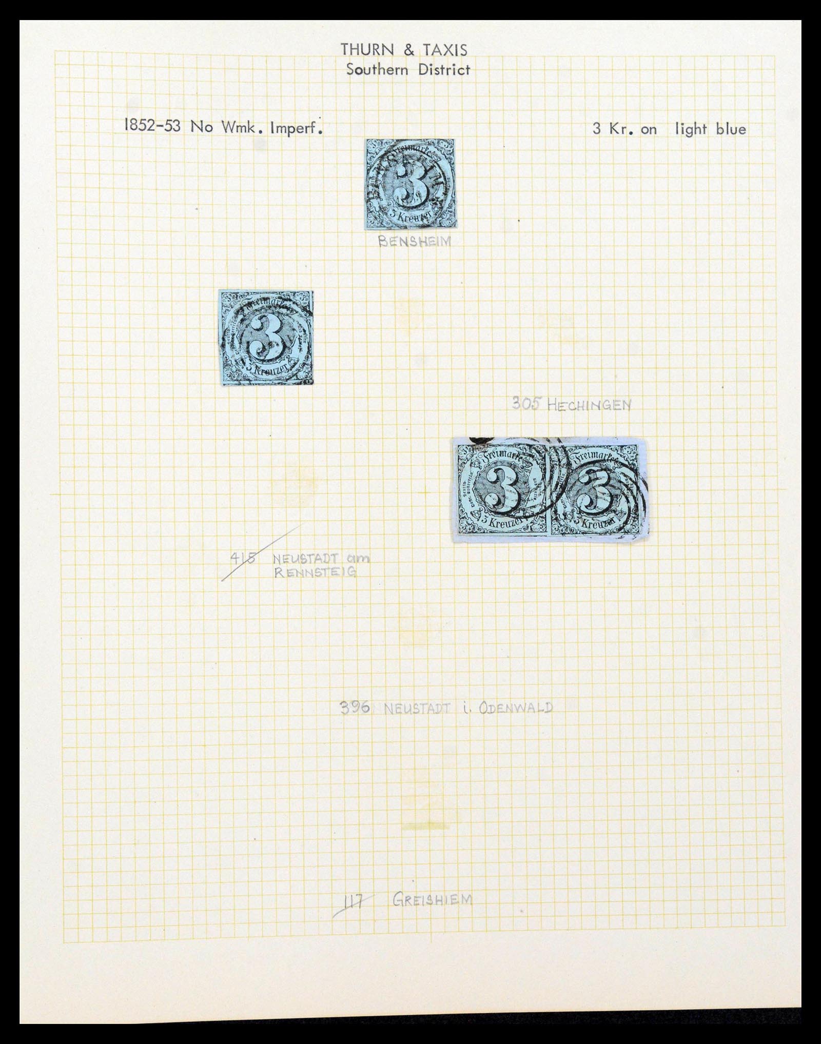 38510 0130 - Stamp collection 38510 Old German States 1849-1920.