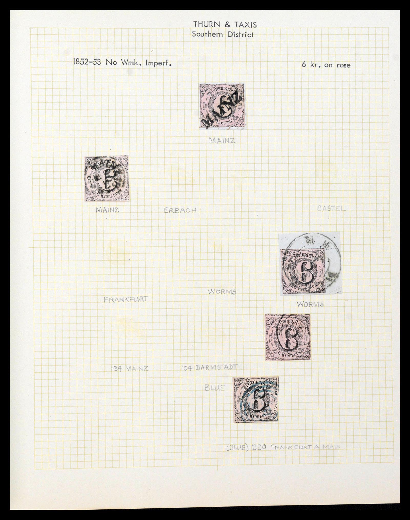 38510 0131 - Stamp collection 38510 Old German States 1849-1920.