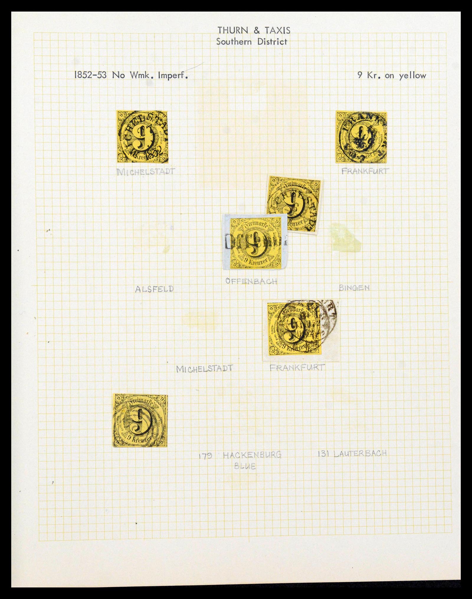 38510 0132 - Stamp collection 38510 Old German States 1849-1920.