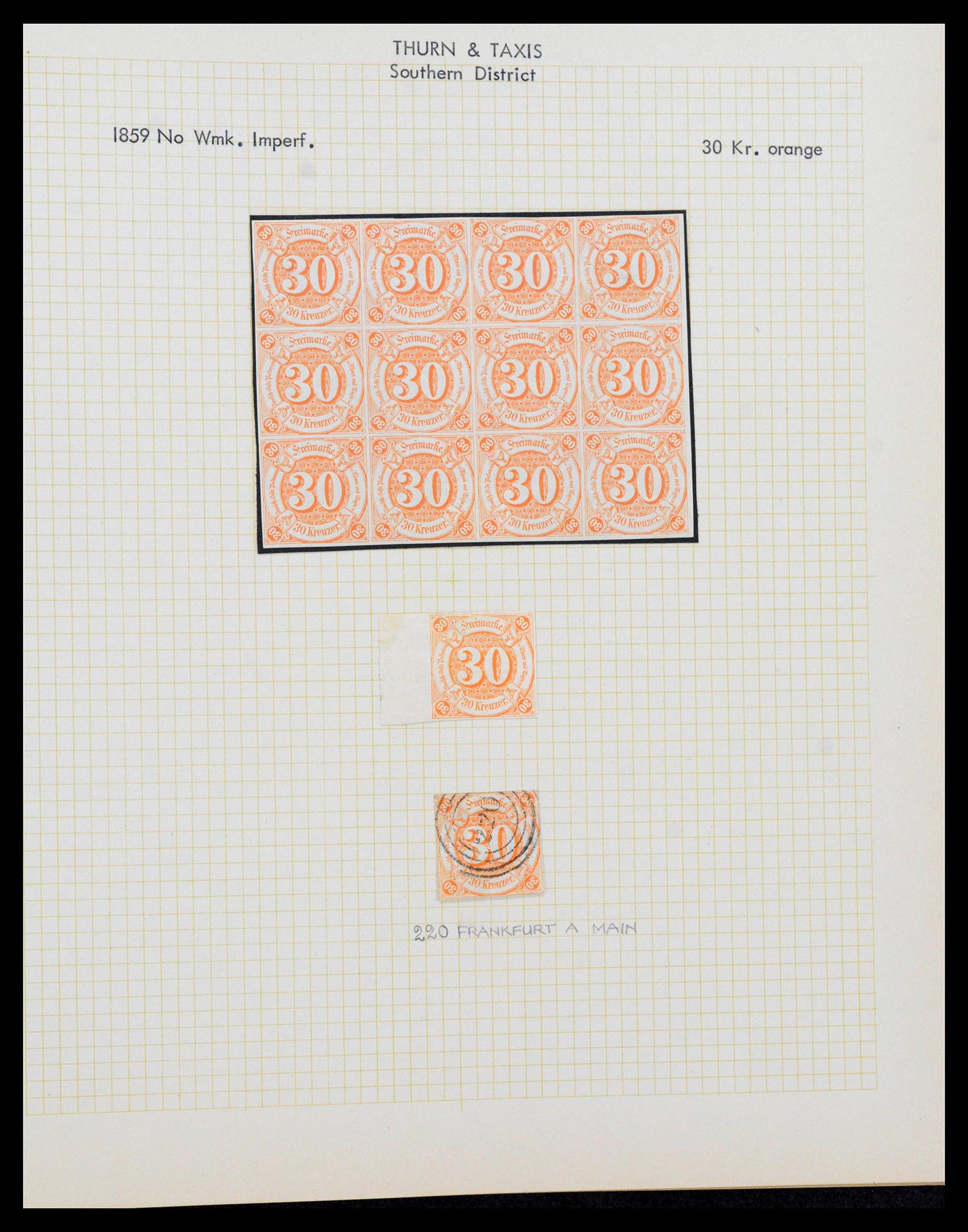 38510 0138 - Stamp collection 38510 Old German States 1849-1920.