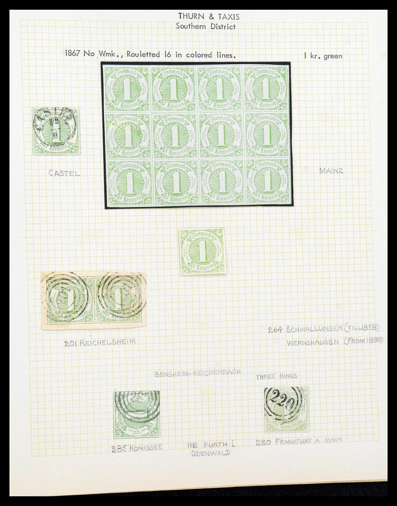 38510 0146 - Stamp collection 38510 Old German States 1849-1920.