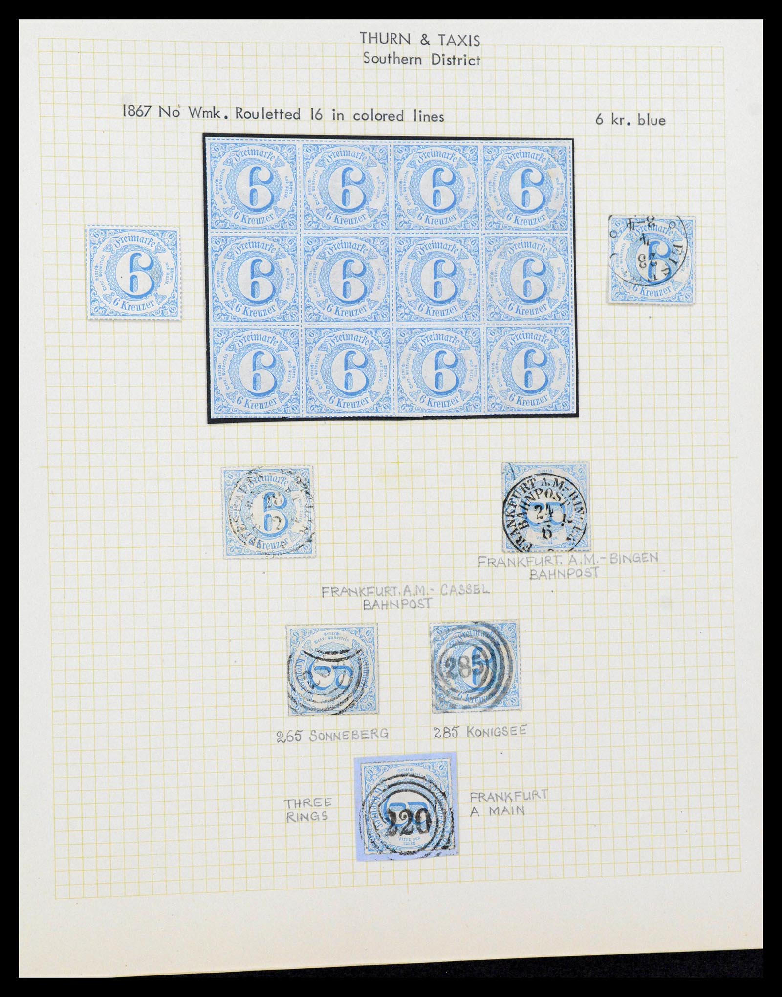 38510 0148 - Stamp collection 38510 Old German States 1849-1920.