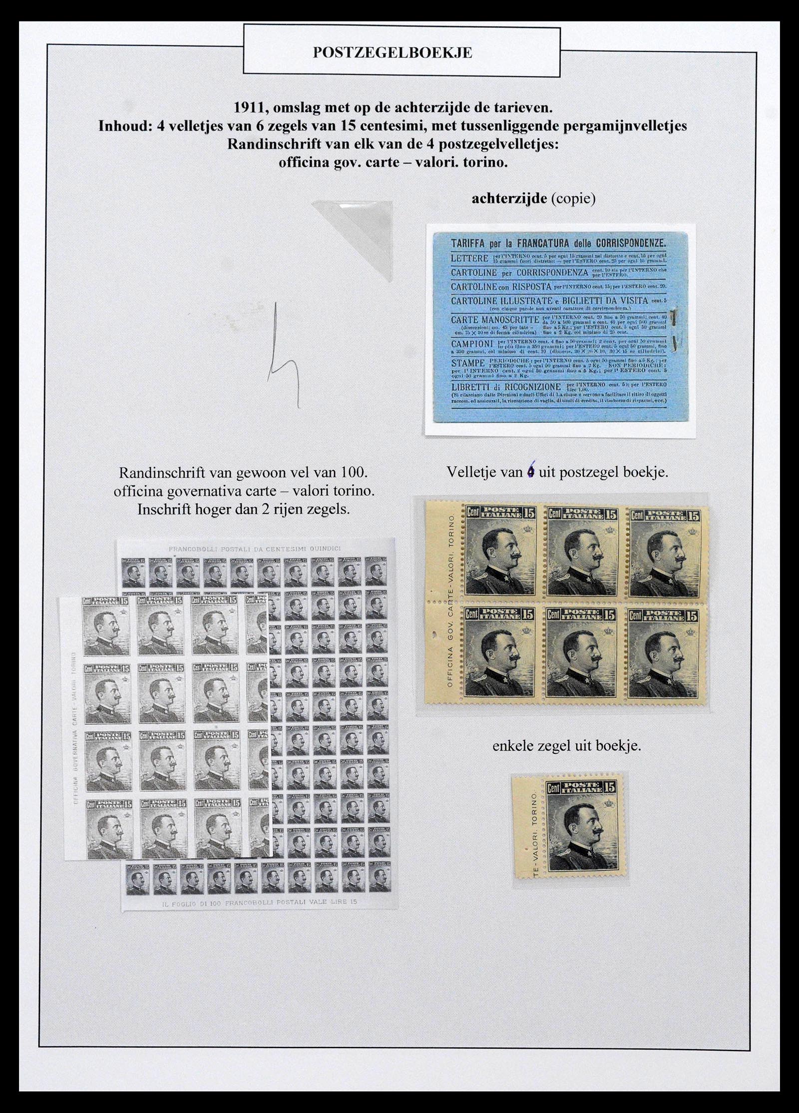 38511 0003 - Postzegelverzameling 38511 Italië 1900-1930.