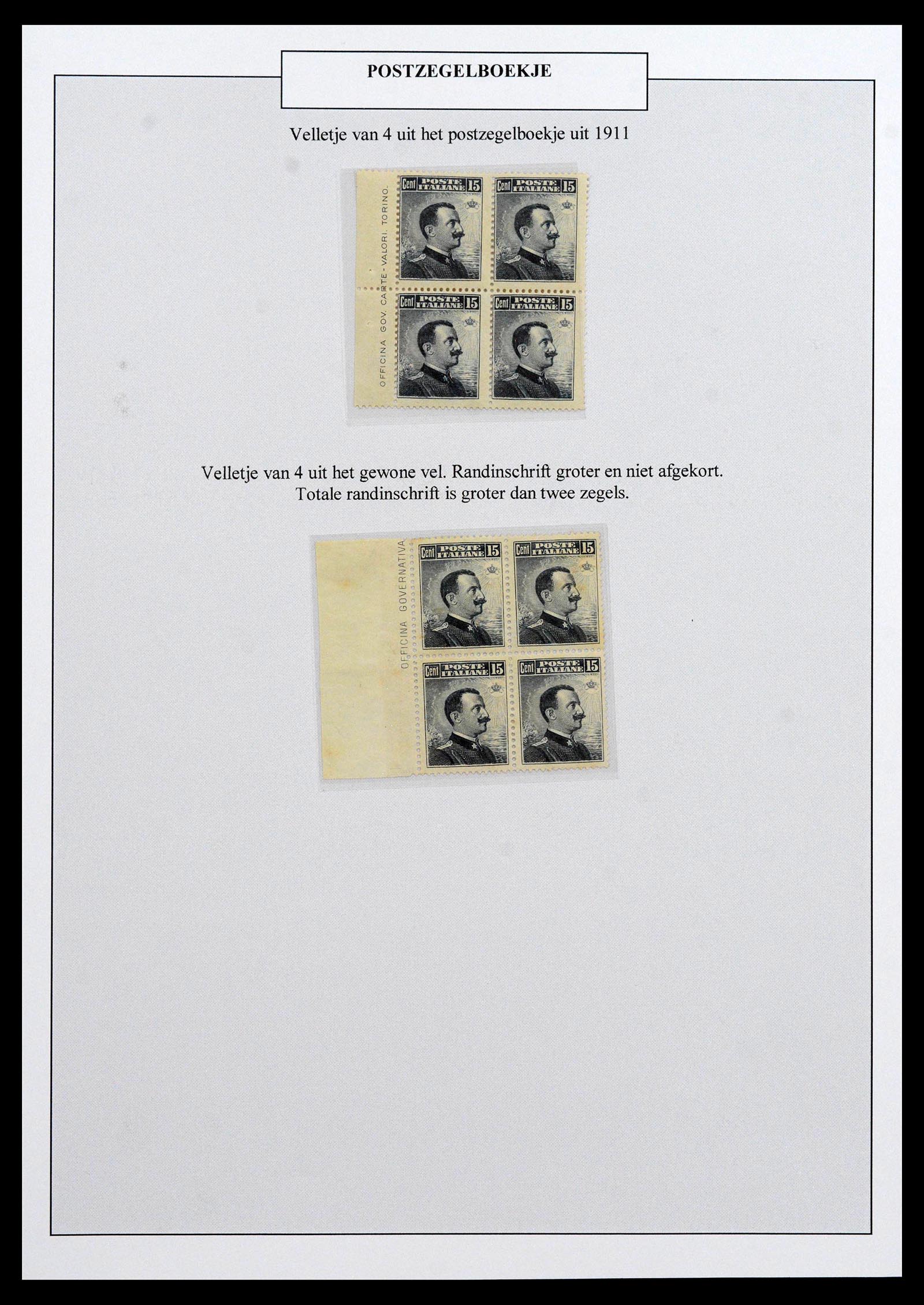 38511 0004 - Postzegelverzameling 38511 Italië 1900-1930.