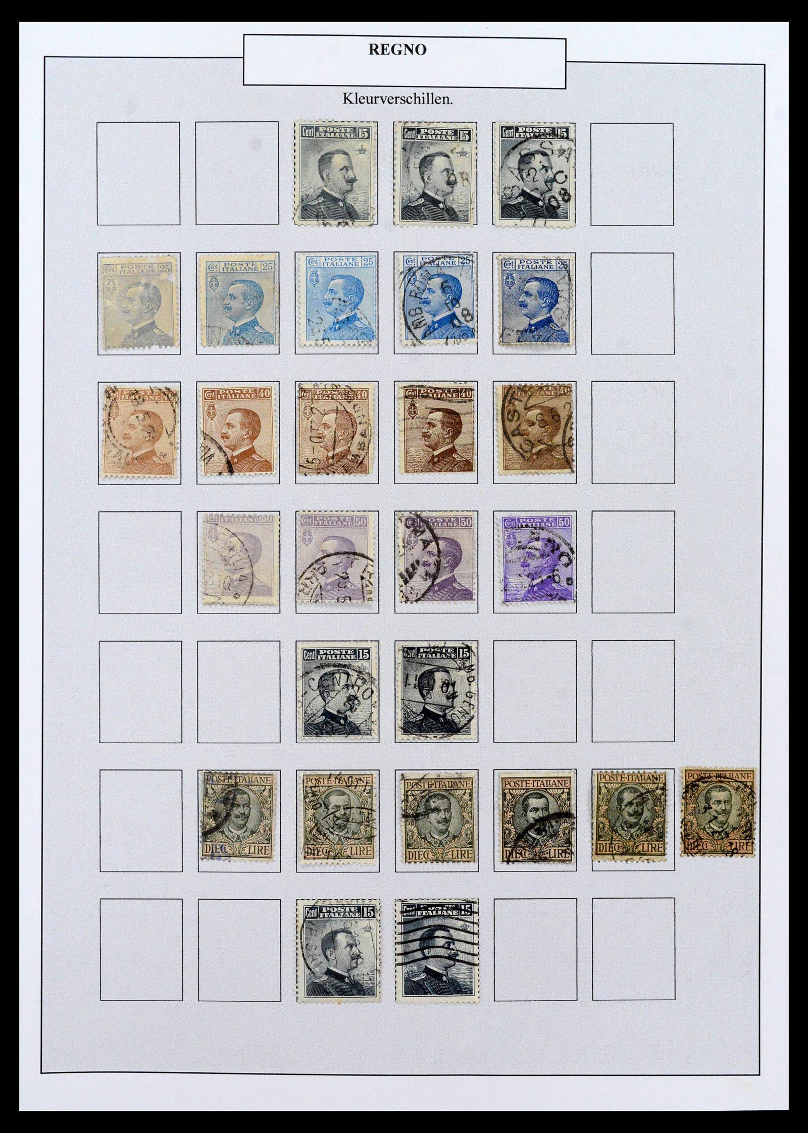 38511 0030 - Postzegelverzameling 38511 Italië 1900-1930.