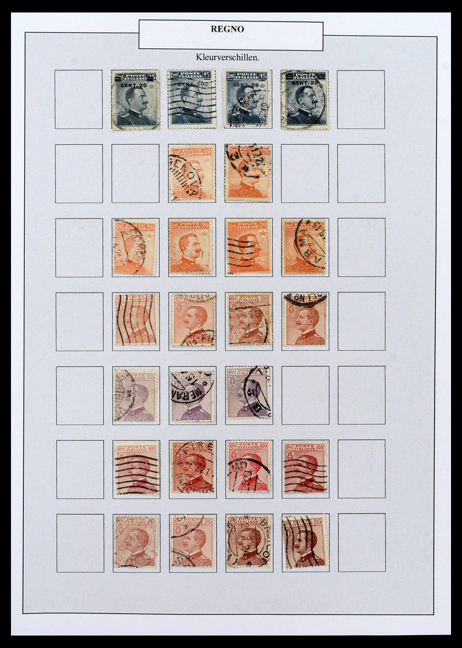38511 0031 - Postzegelverzameling 38511 Italië 1900-1930.