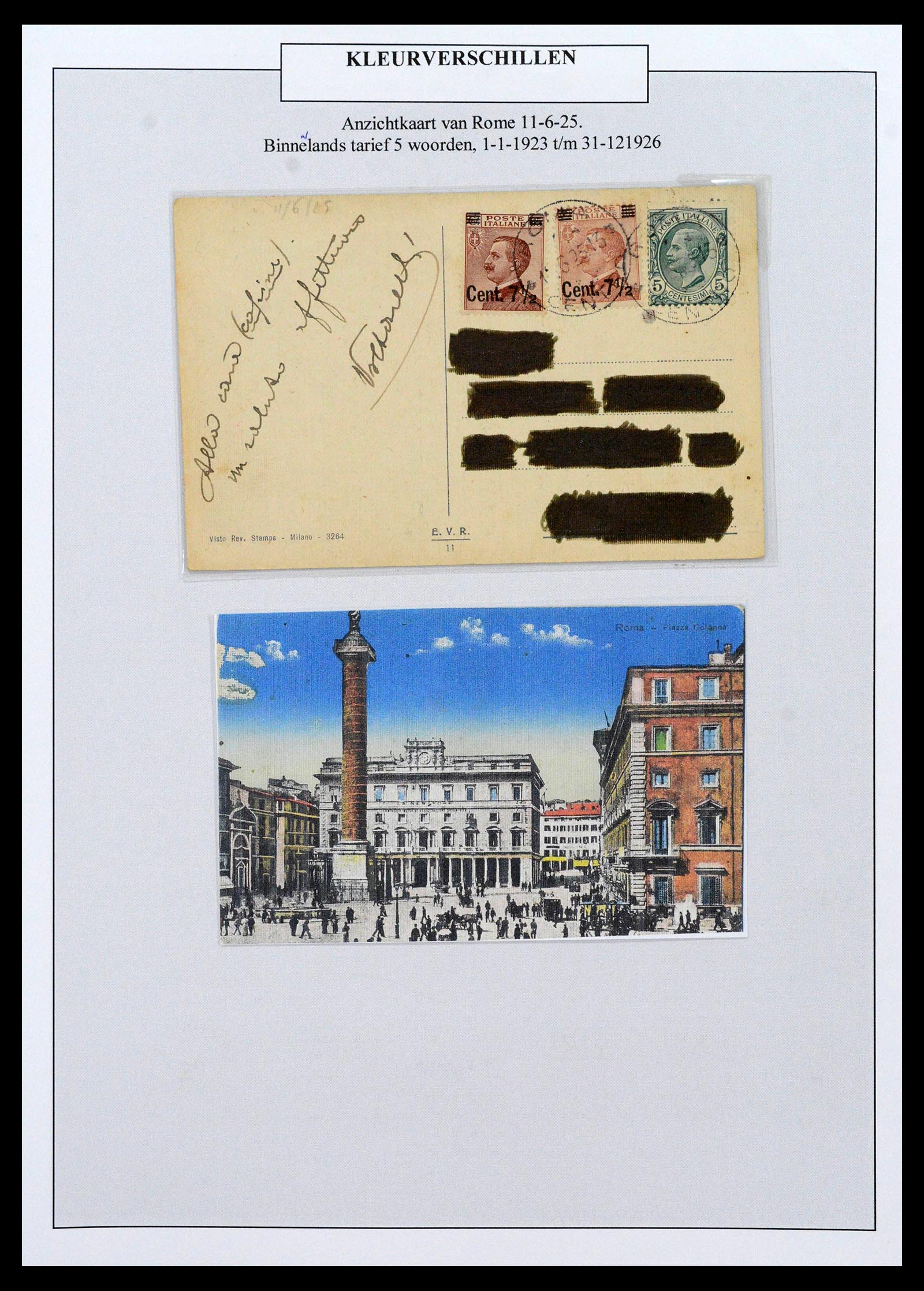 38511 0034 - Postzegelverzameling 38511 Italië 1900-1930.