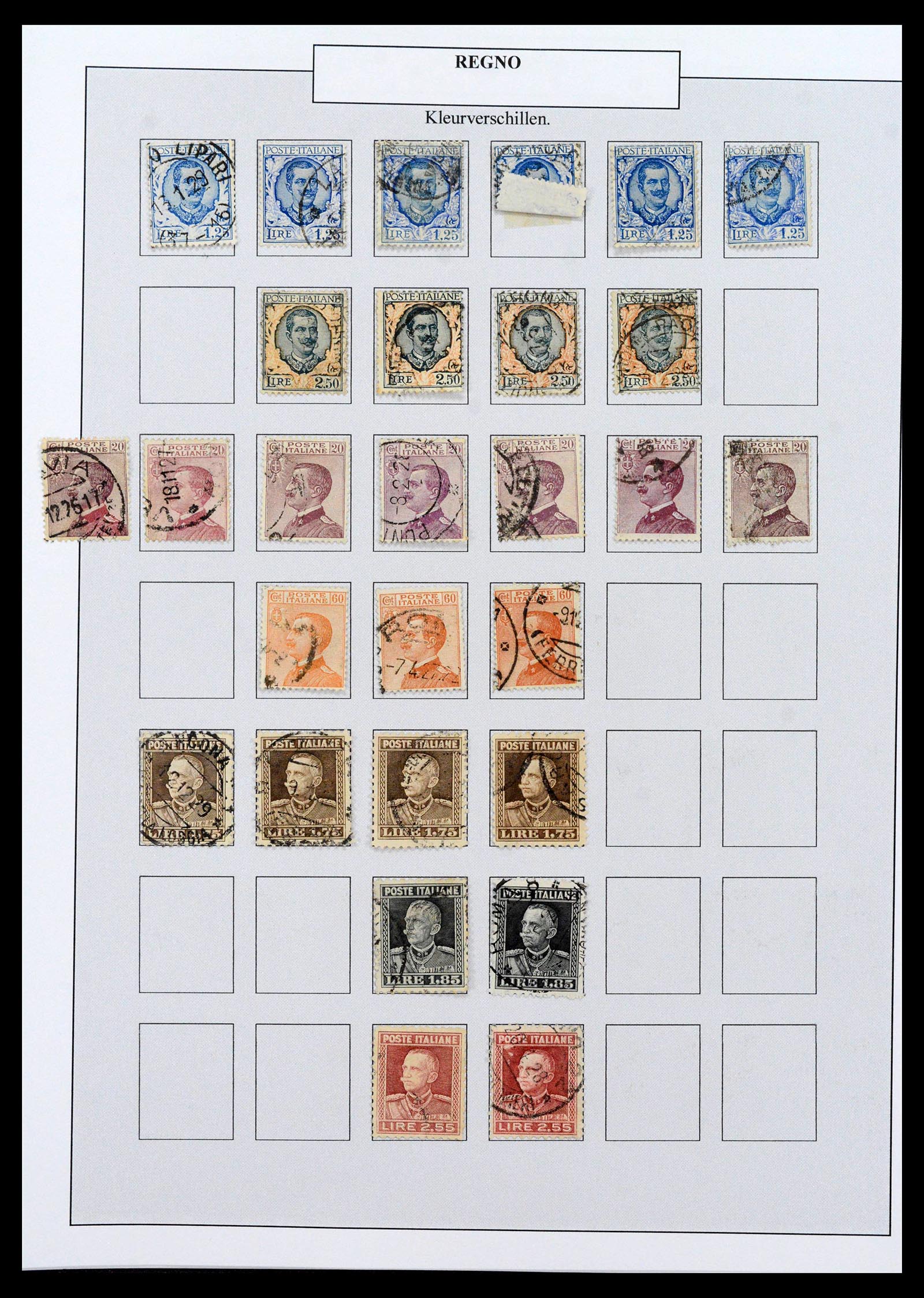 38511 0036 - Postzegelverzameling 38511 Italië 1900-1930.
