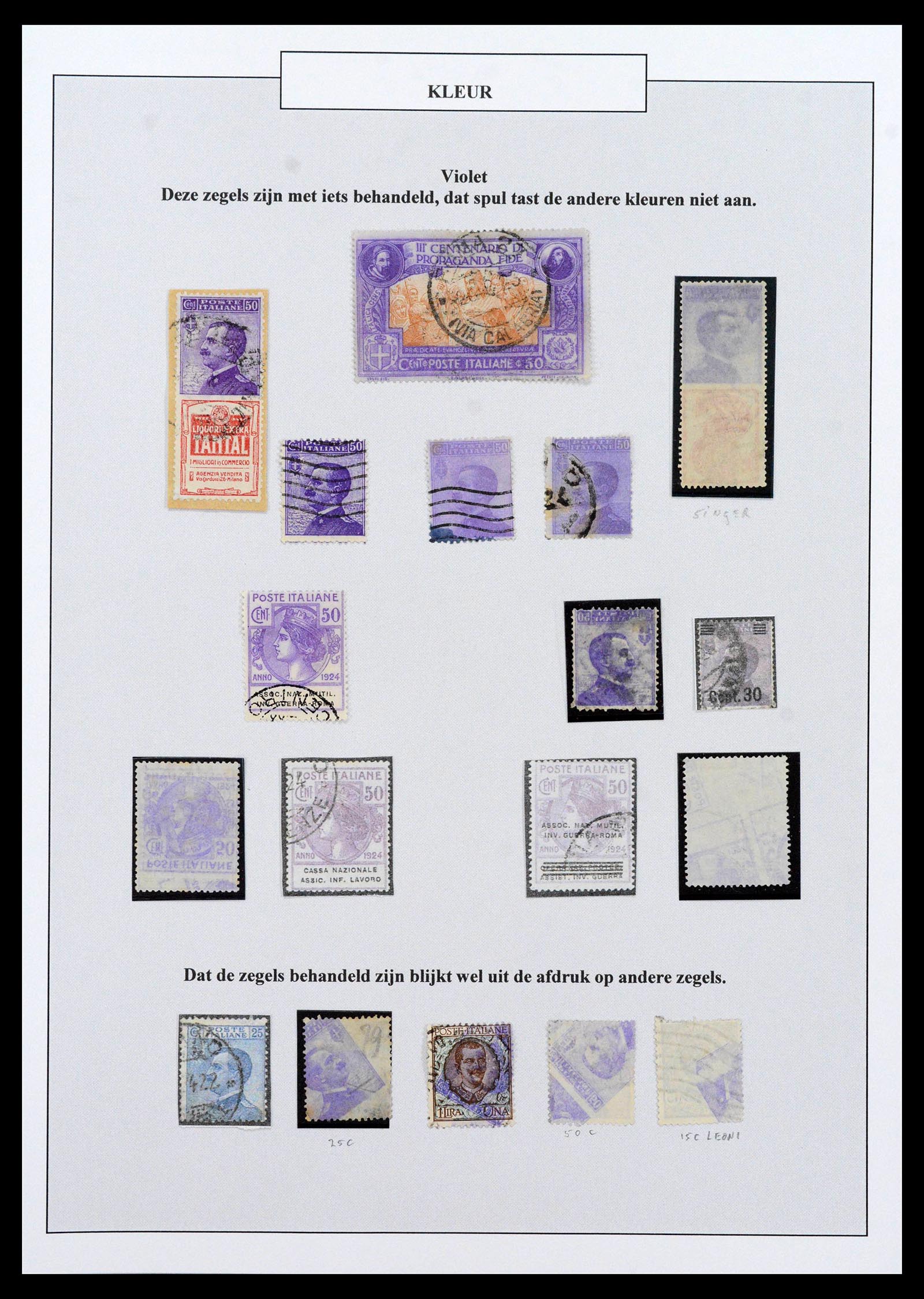 38511 0038 - Postzegelverzameling 38511 Italië 1900-1930.
