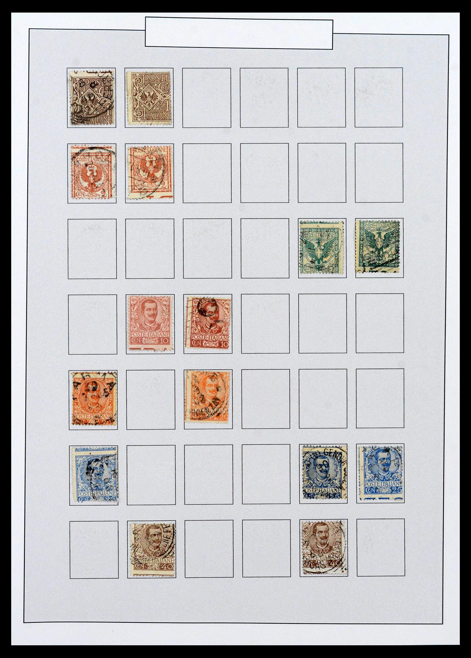 38511 0041 - Postzegelverzameling 38511 Italië 1900-1930.