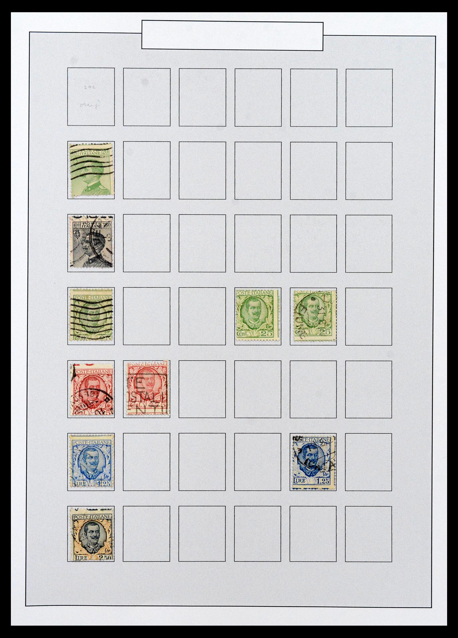 38511 0048 - Postzegelverzameling 38511 Italië 1900-1930.