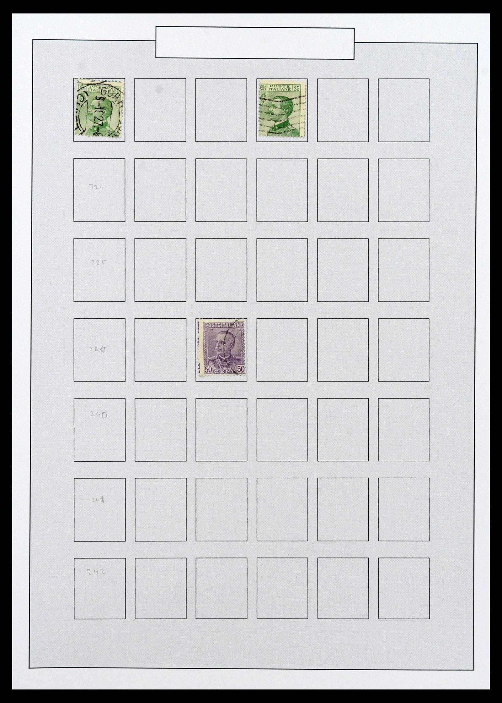 38511 0050 - Postzegelverzameling 38511 Italië 1900-1930.