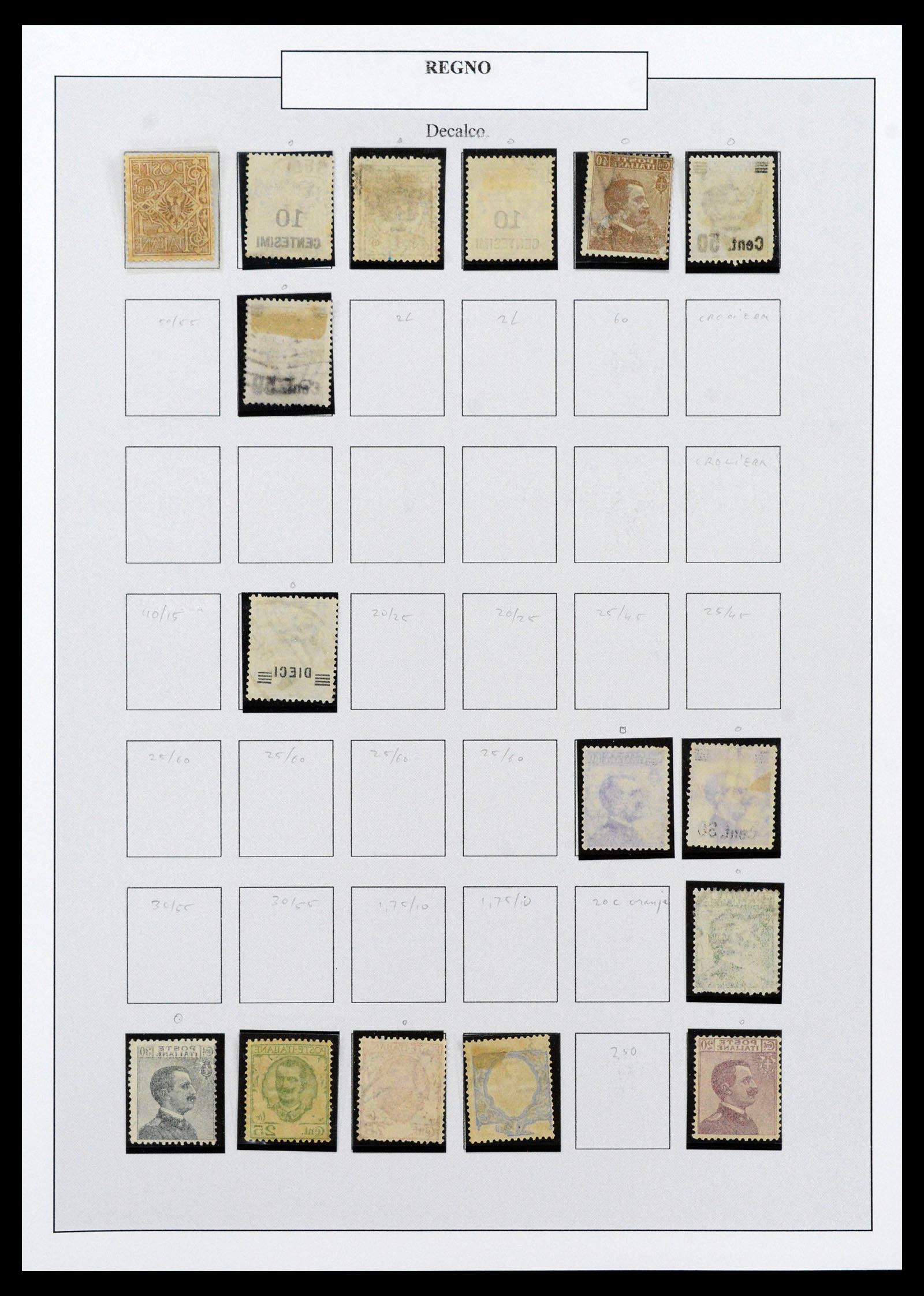 38511 0052 - Postzegelverzameling 38511 Italië 1900-1930.