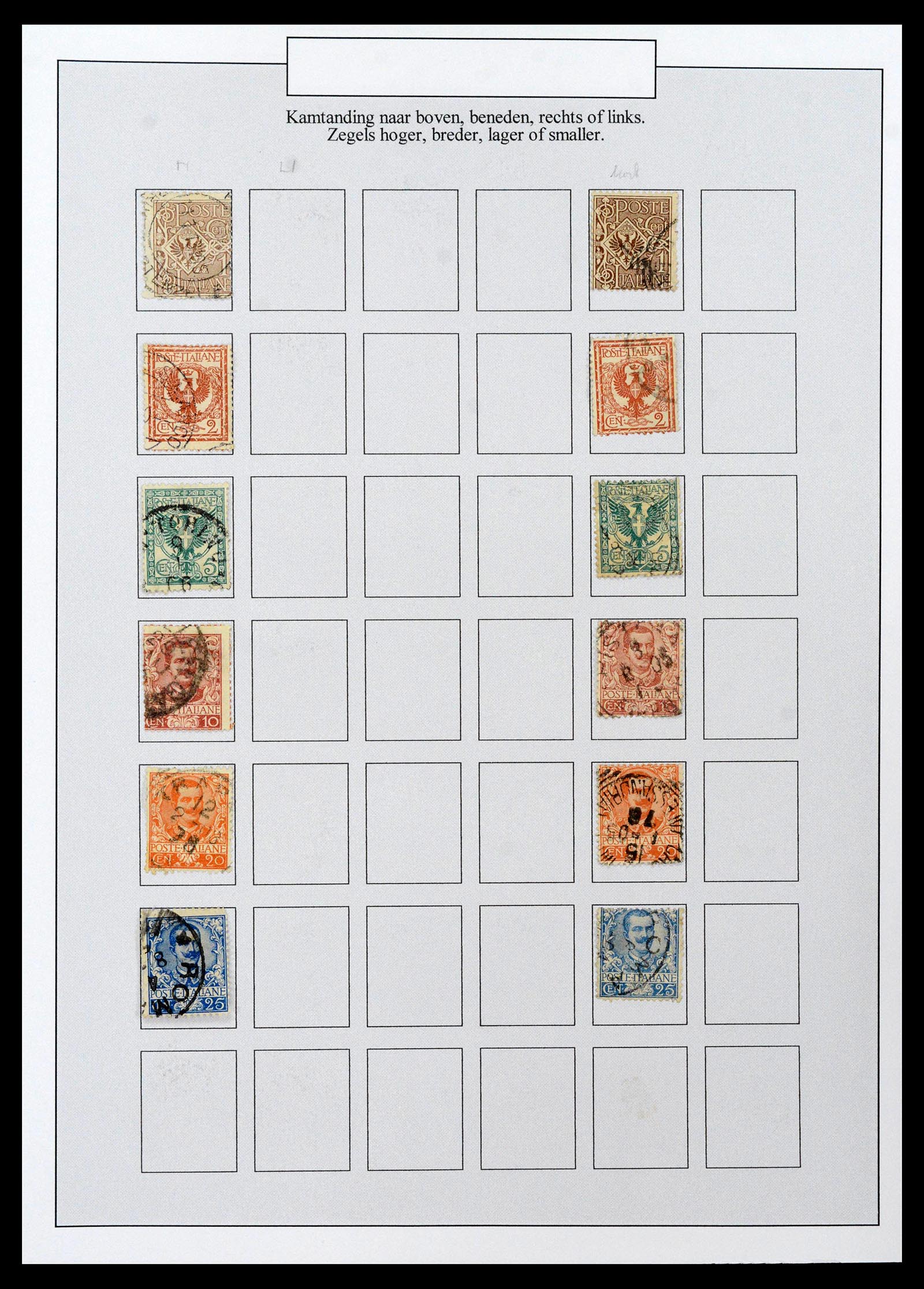 38511 0054 - Postzegelverzameling 38511 Italië 1900-1930.