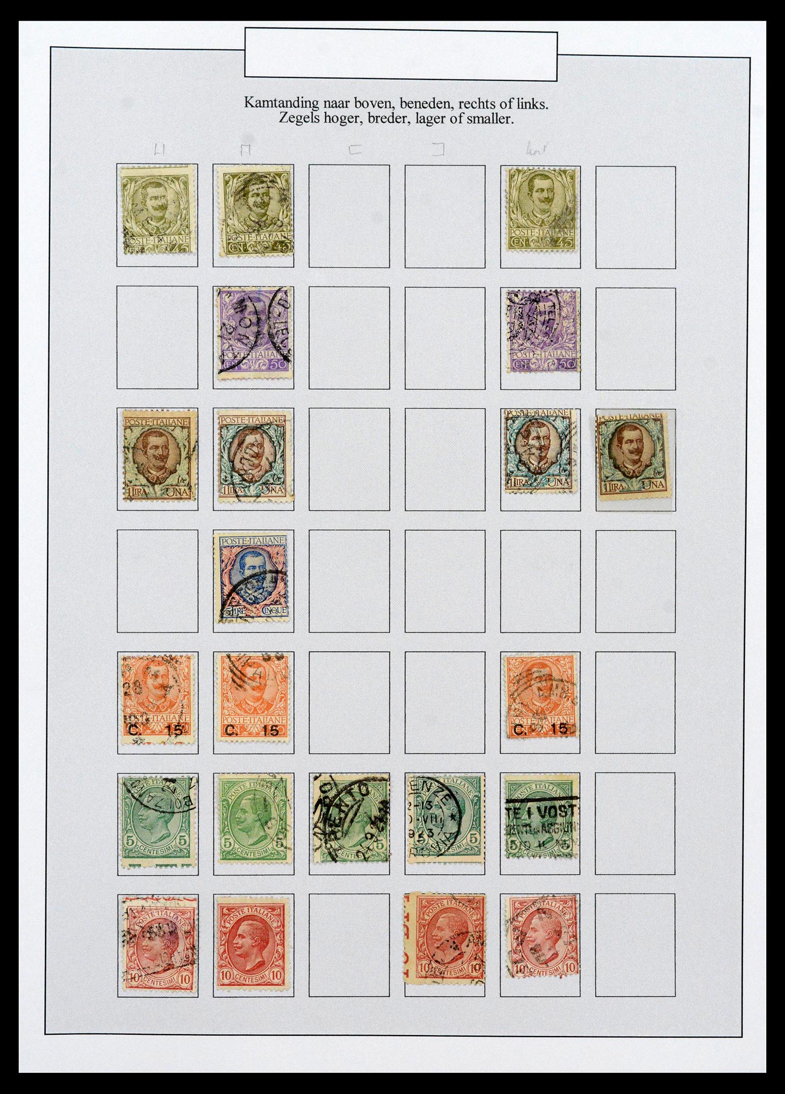 38511 0055 - Postzegelverzameling 38511 Italië 1900-1930.