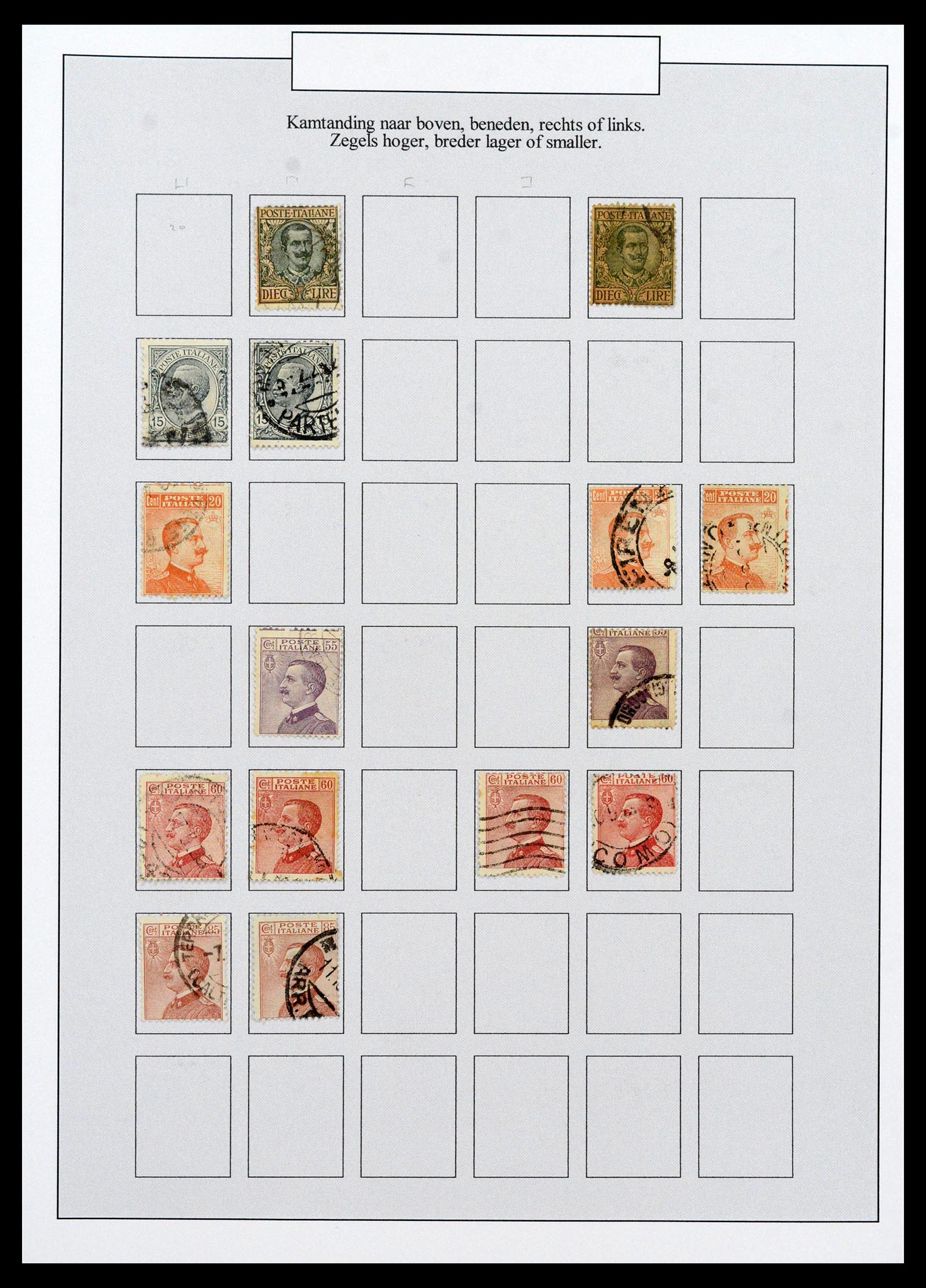 38511 0057 - Postzegelverzameling 38511 Italië 1900-1930.