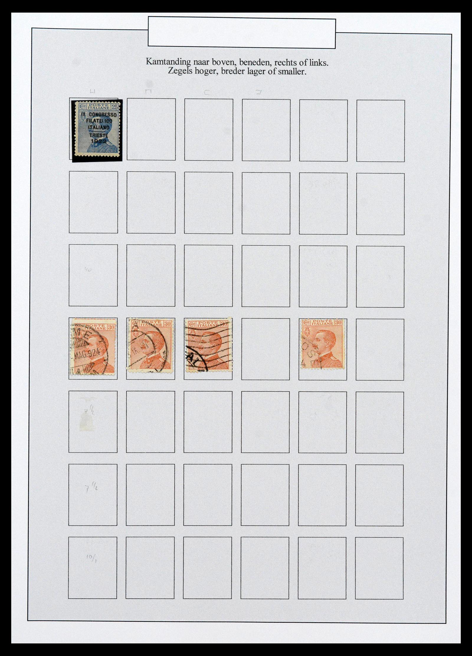 38511 0058 - Postzegelverzameling 38511 Italië 1900-1930.
