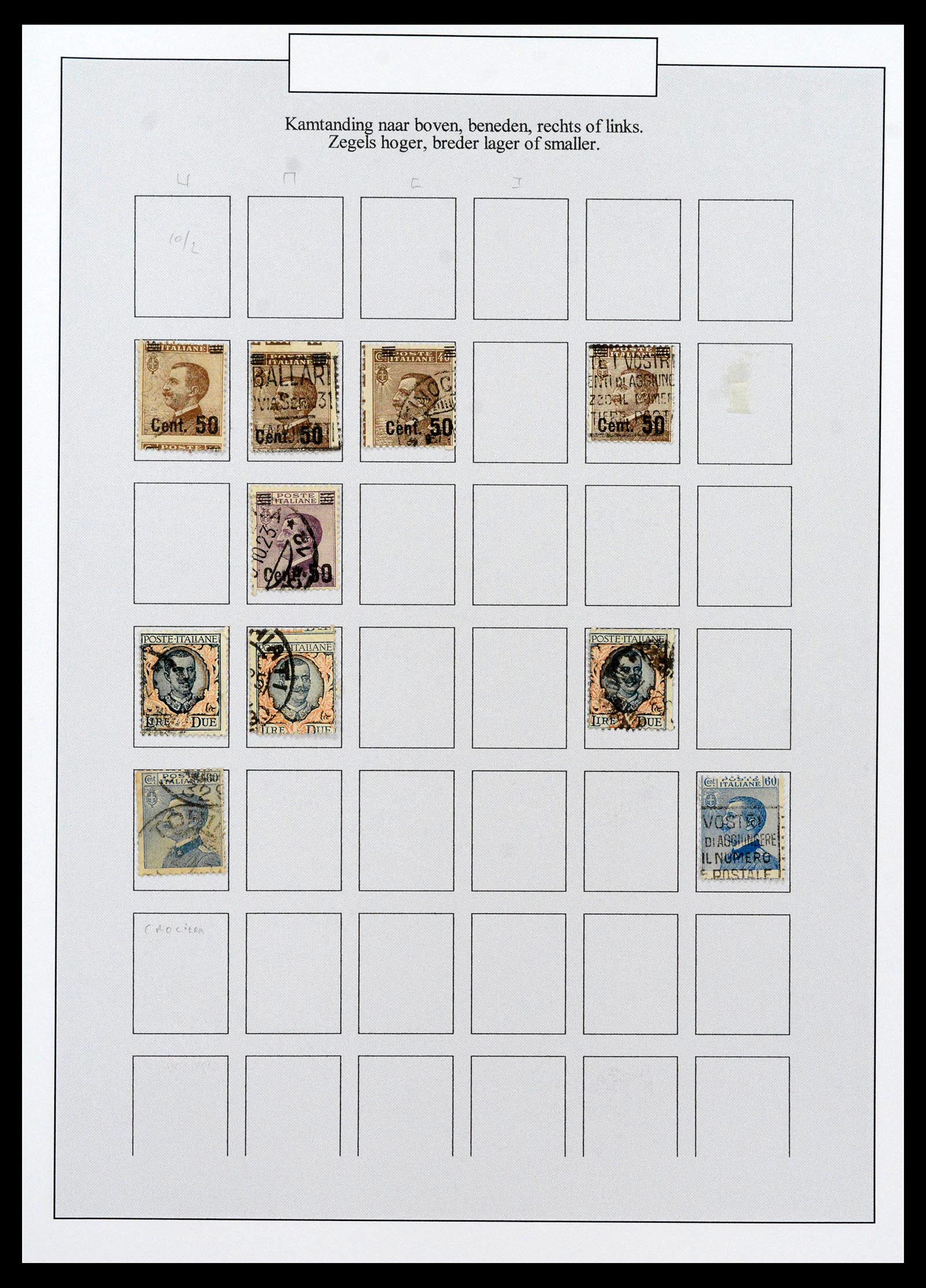 38511 0059 - Postzegelverzameling 38511 Italië 1900-1930.