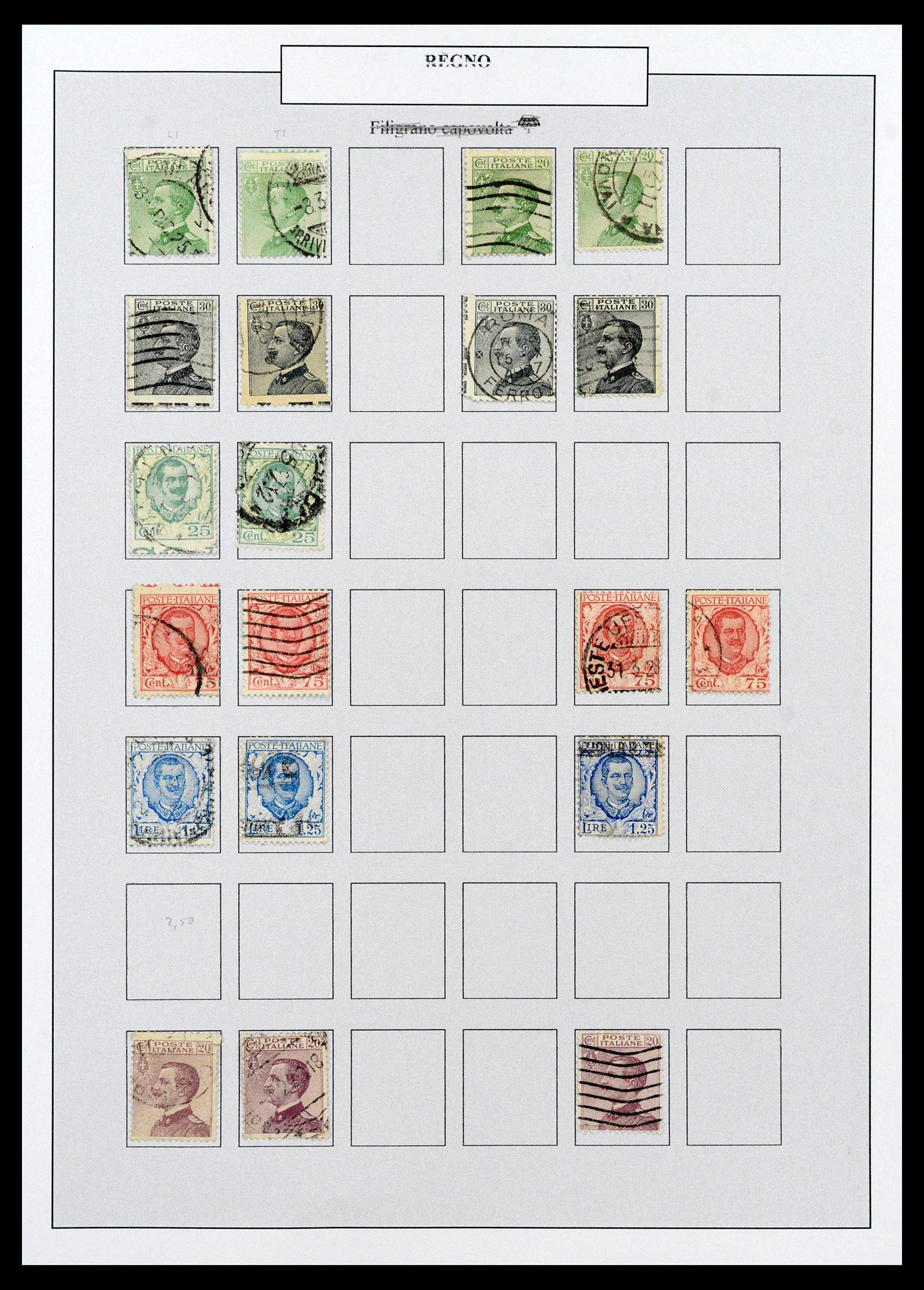 38511 0062 - Postzegelverzameling 38511 Italië 1900-1930.