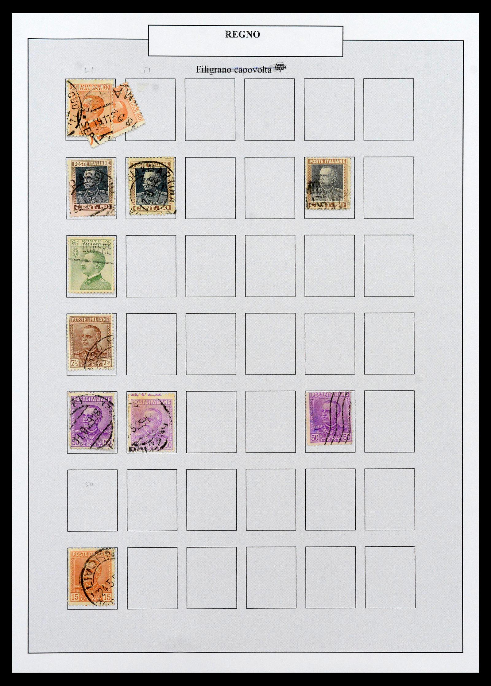 38511 0063 - Postzegelverzameling 38511 Italië 1900-1930.