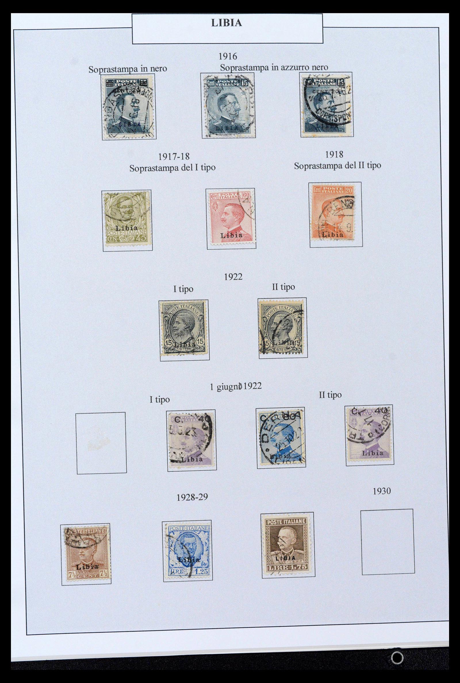 38512 0006 - Postzegelverzameling 38512 Italië 1900-1930.