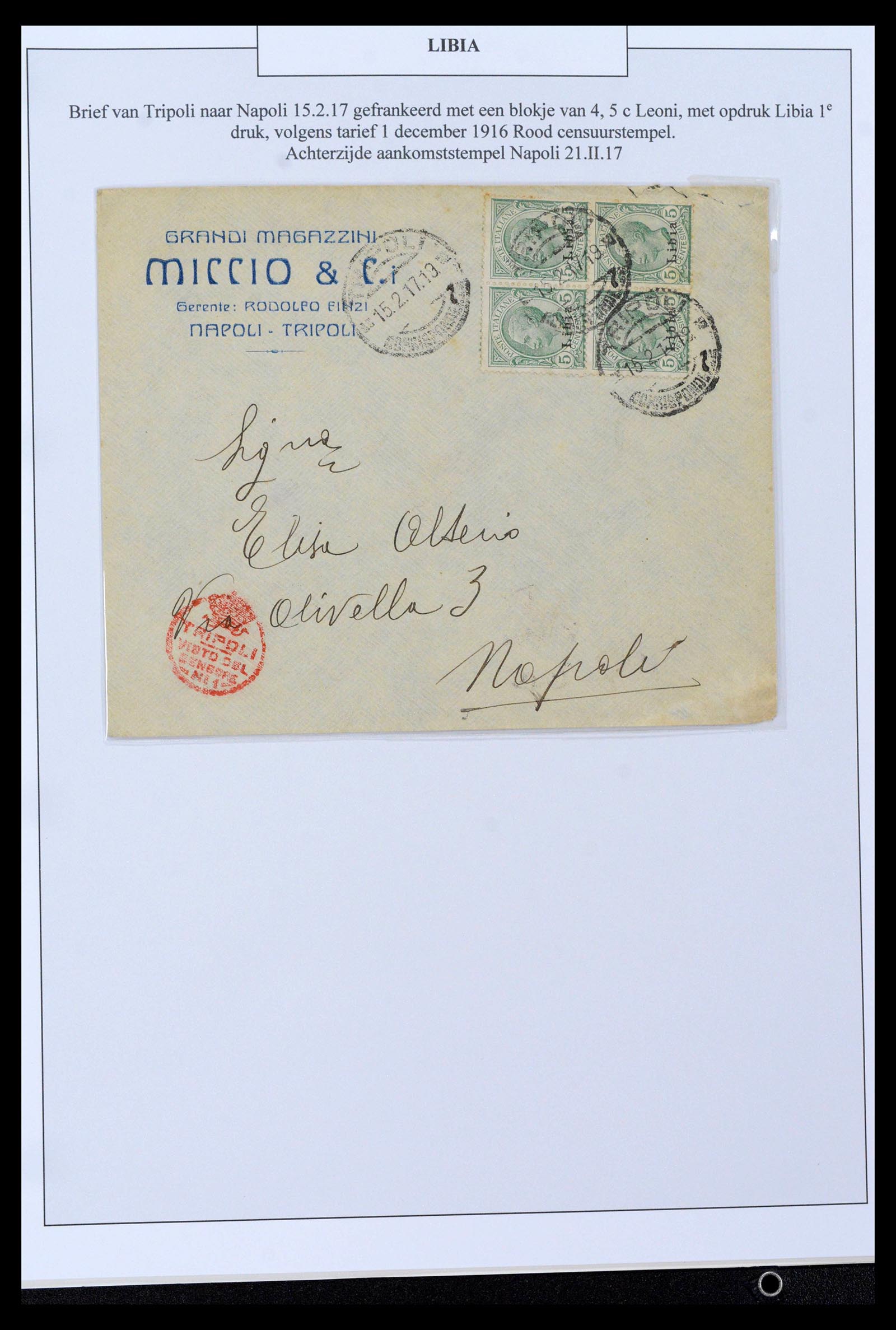 38512 0008 - Postzegelverzameling 38512 Italië 1900-1930.