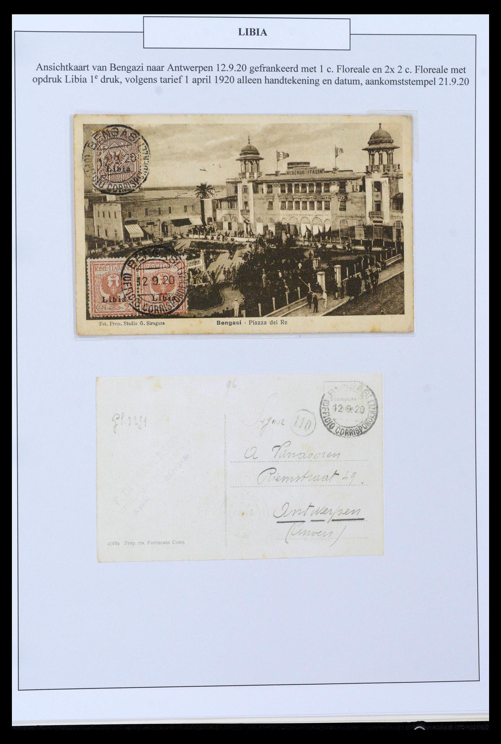 38512 0011 - Postzegelverzameling 38512 Italië 1900-1930.