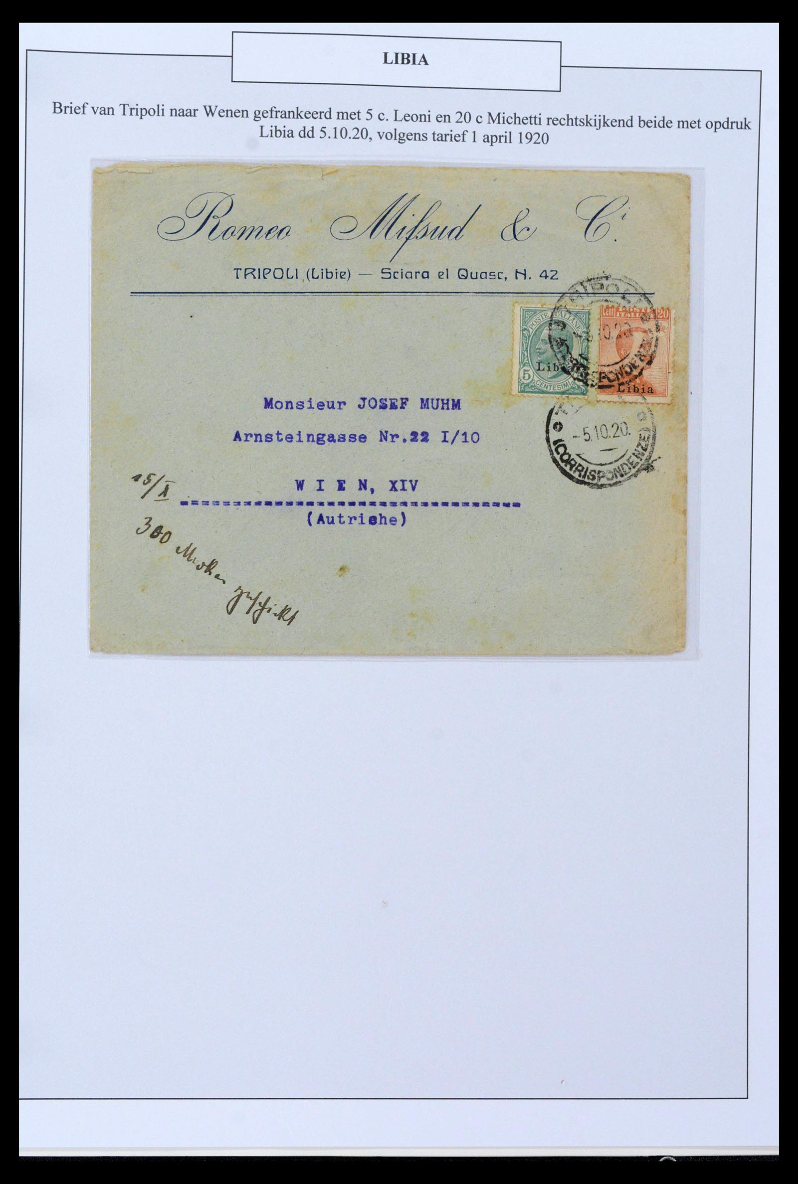 38512 0012 - Postzegelverzameling 38512 Italië 1900-1930.