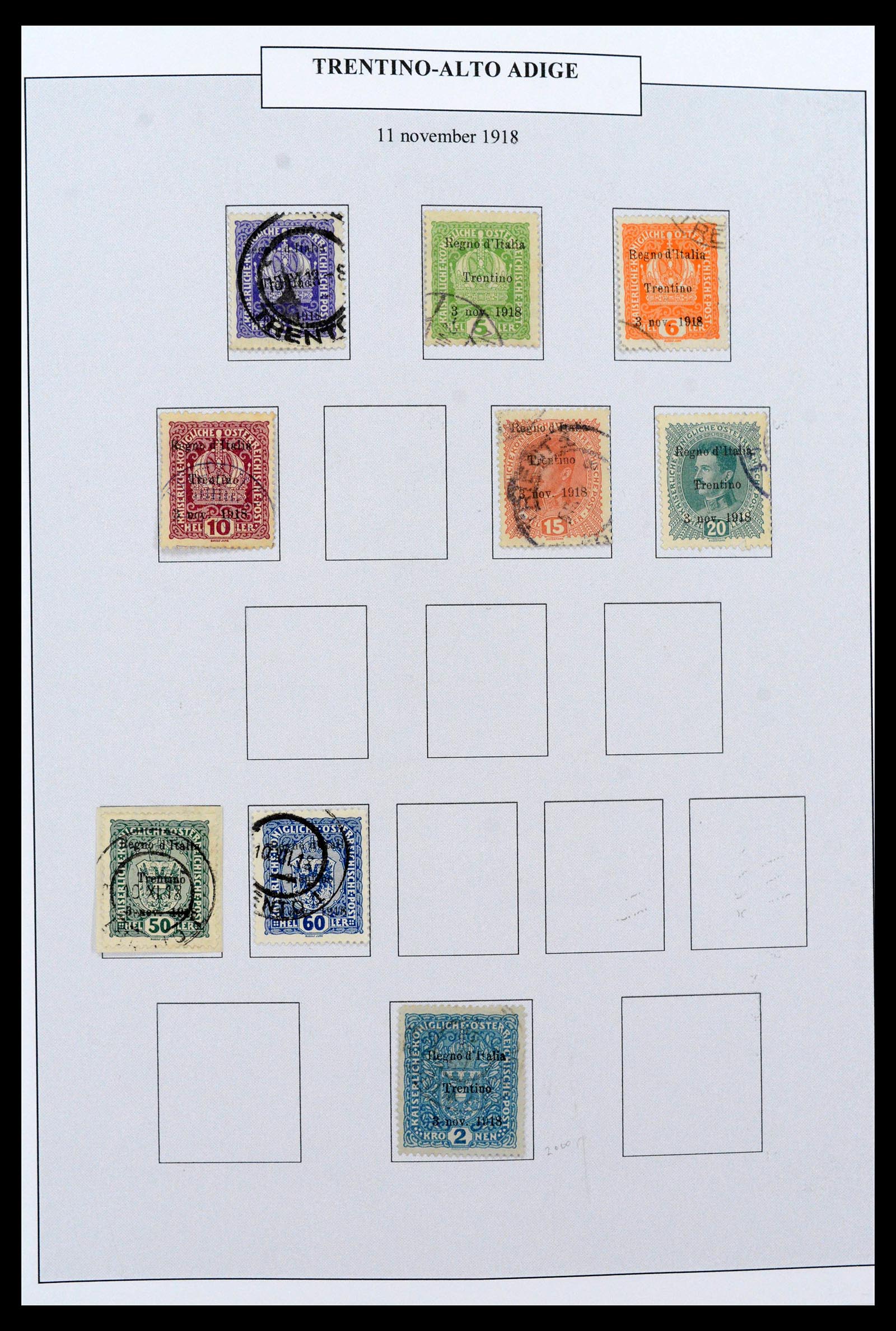 38512 0020 - Postzegelverzameling 38512 Italië 1900-1930.