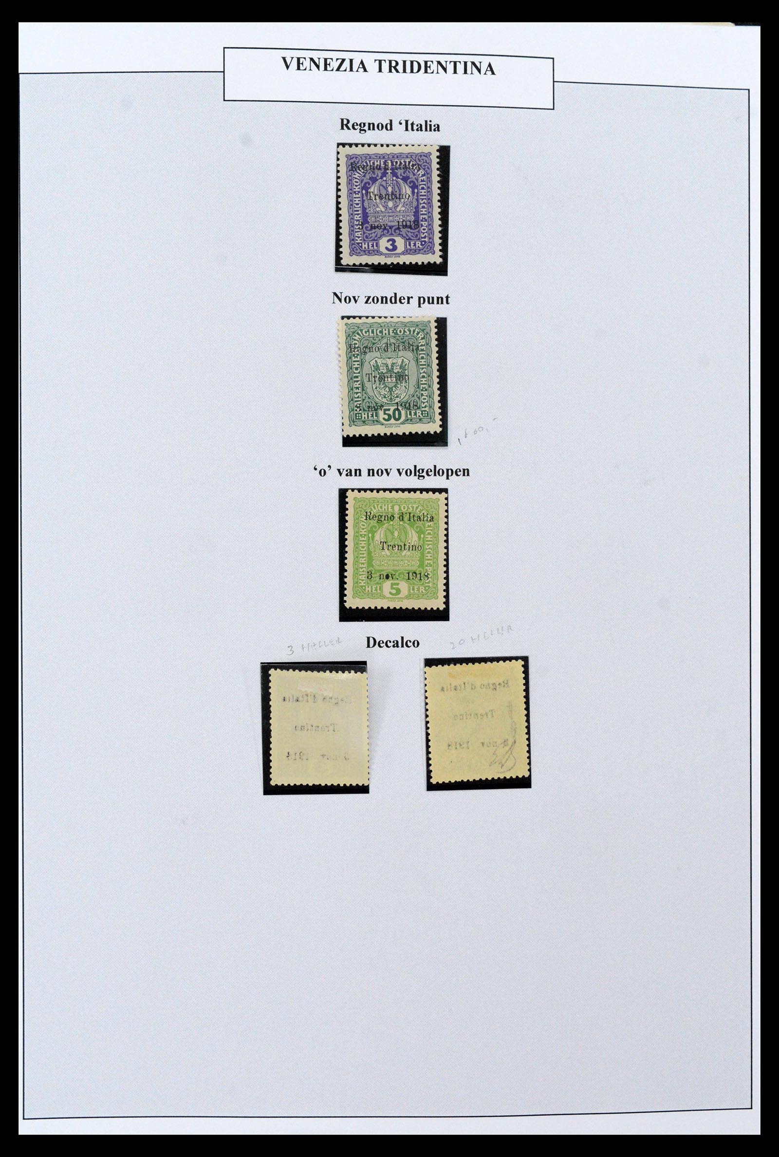 38512 0021 - Postzegelverzameling 38512 Italië 1900-1930.