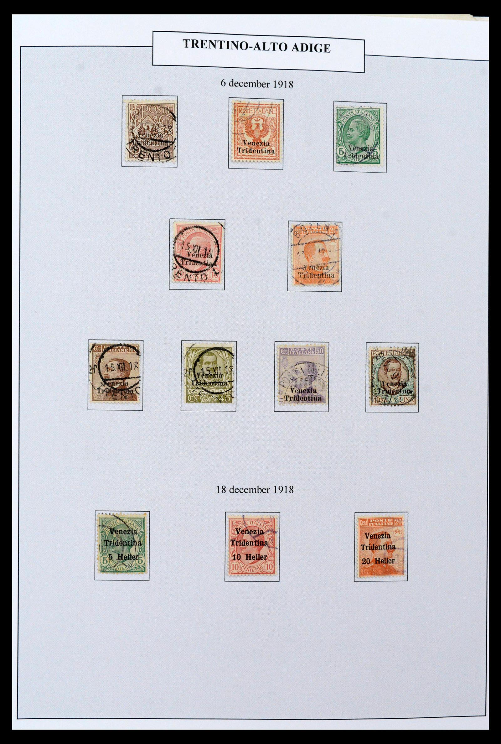 38512 0022 - Postzegelverzameling 38512 Italië 1900-1930.