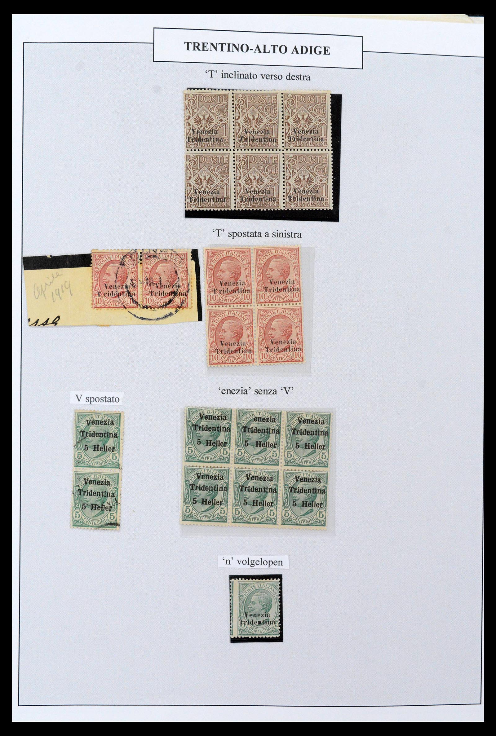 38512 0025 - Postzegelverzameling 38512 Italië 1900-1930.