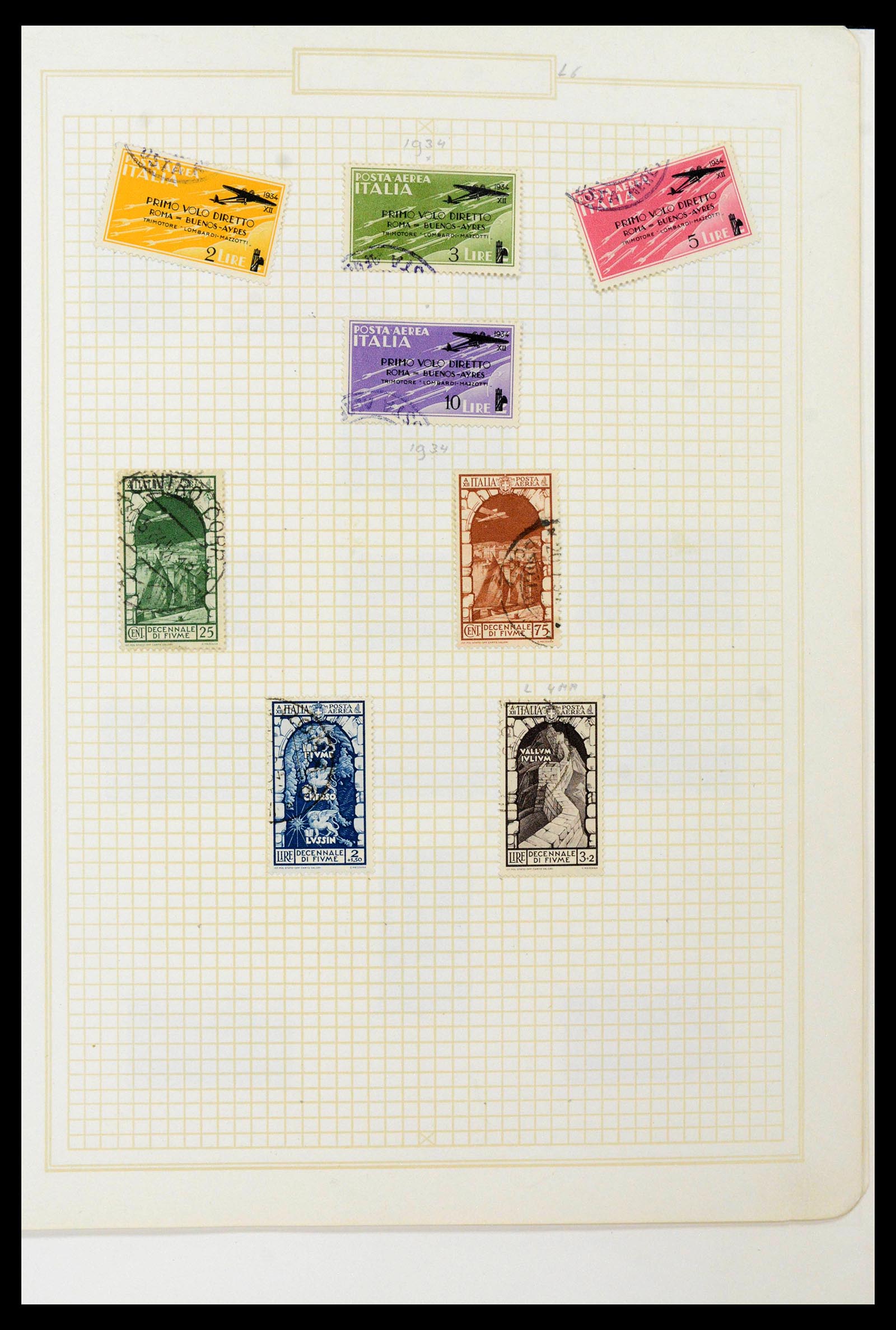 38512 0031 - Postzegelverzameling 38512 Italië 1900-1930.