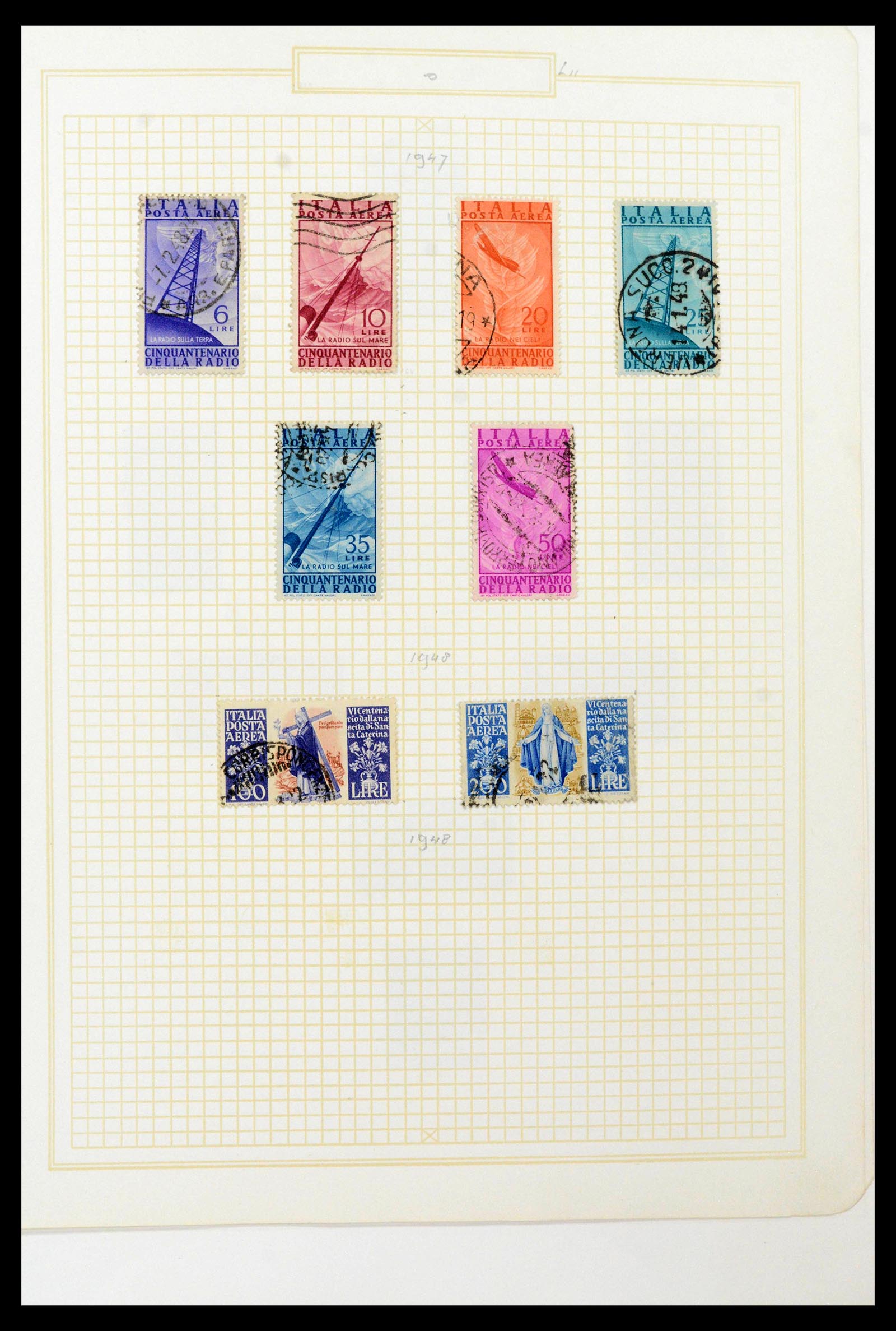 38512 0036 - Postzegelverzameling 38512 Italië 1900-1930.