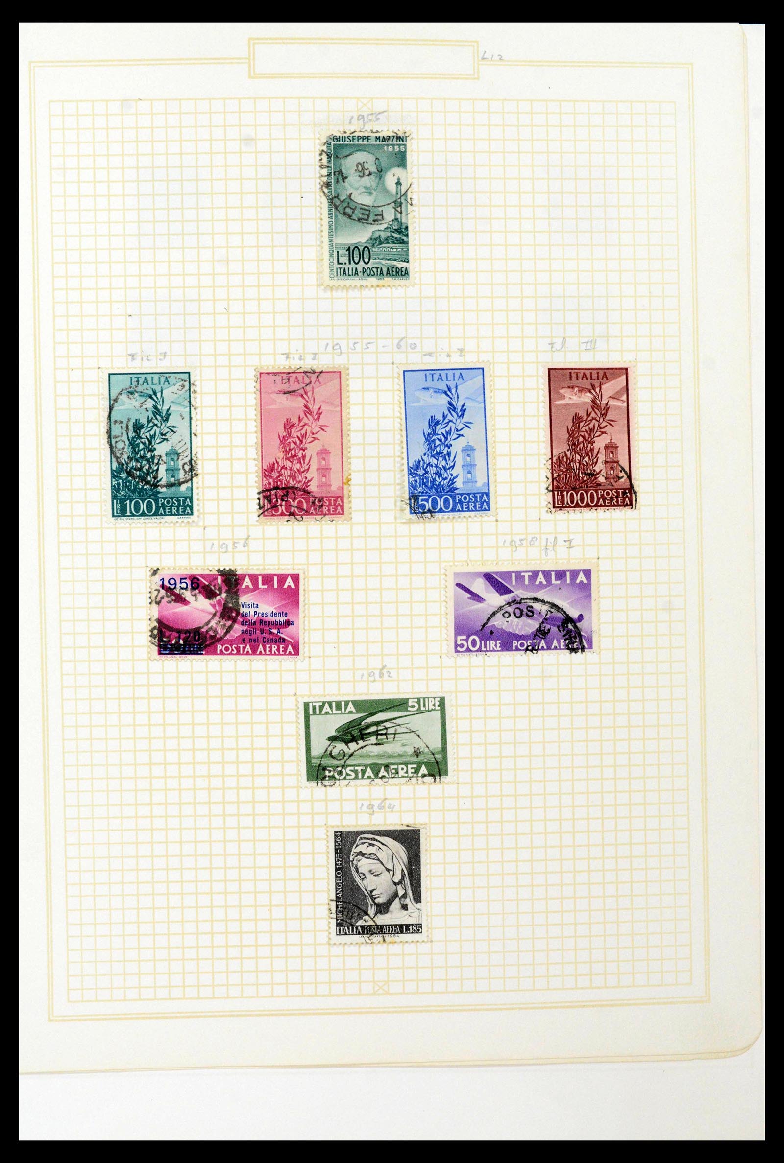 38512 0037 - Postzegelverzameling 38512 Italië 1900-1930.