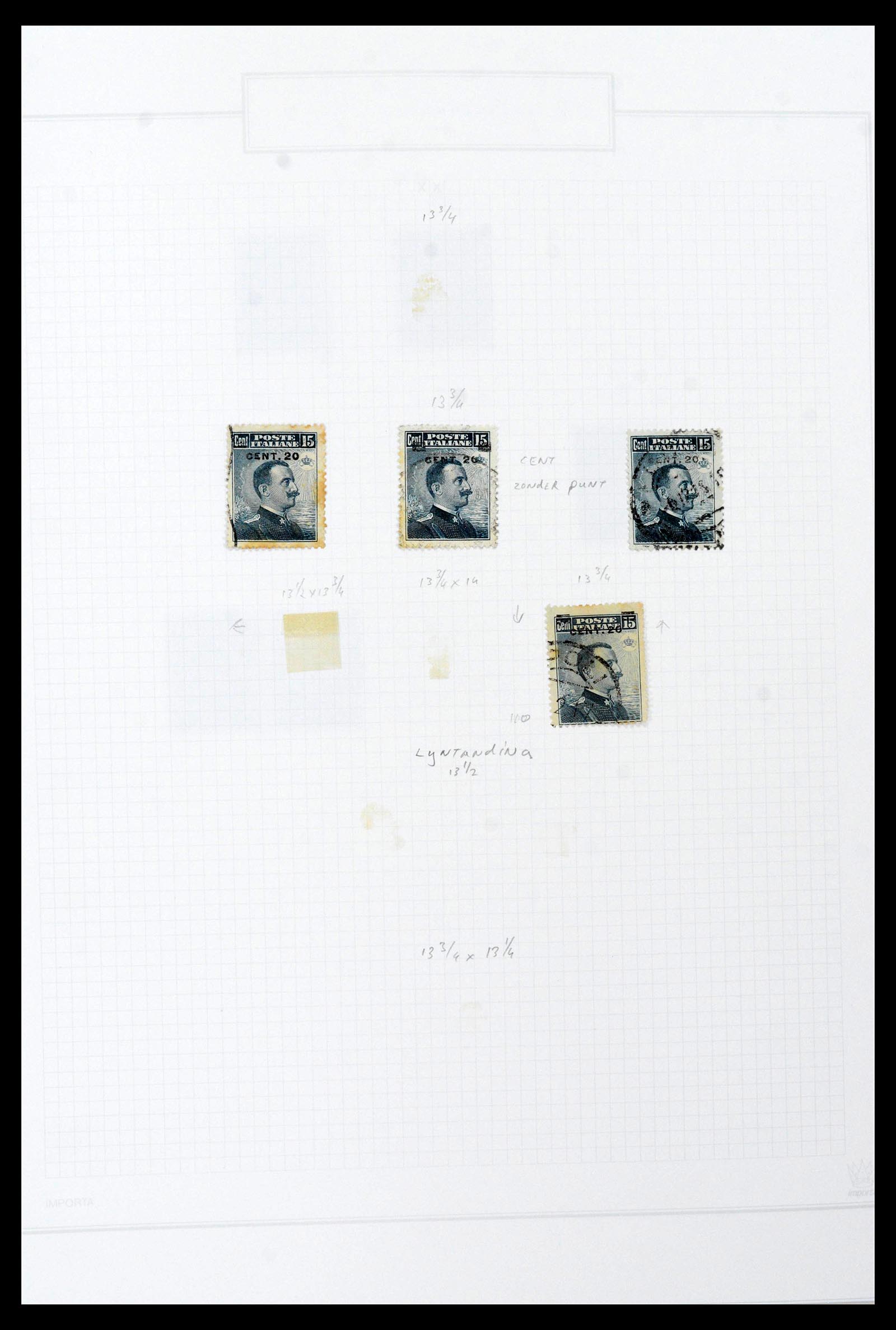 38512 0041 - Postzegelverzameling 38512 Italië 1900-1930.