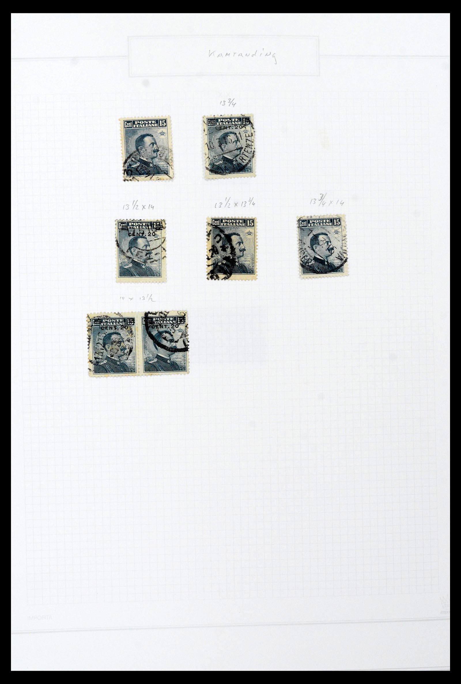 38512 0042 - Postzegelverzameling 38512 Italië 1900-1930.