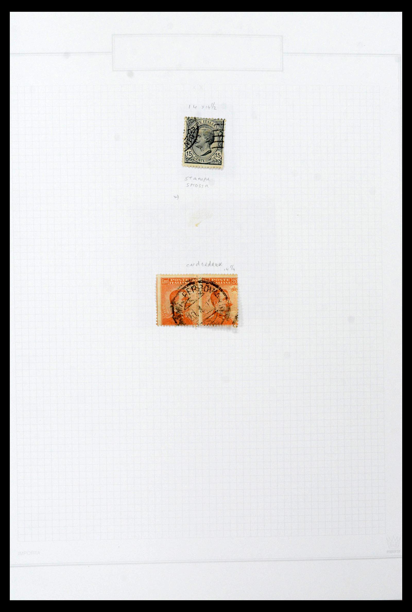 38512 0043 - Postzegelverzameling 38512 Italië 1900-1930.