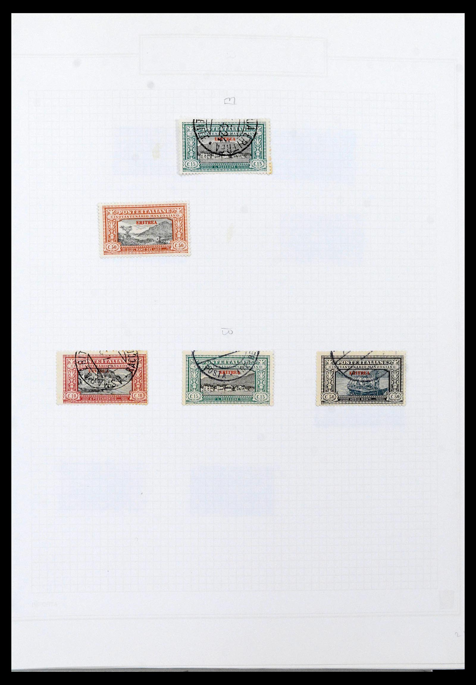 38512 0054 - Postzegelverzameling 38512 Italië 1900-1930.