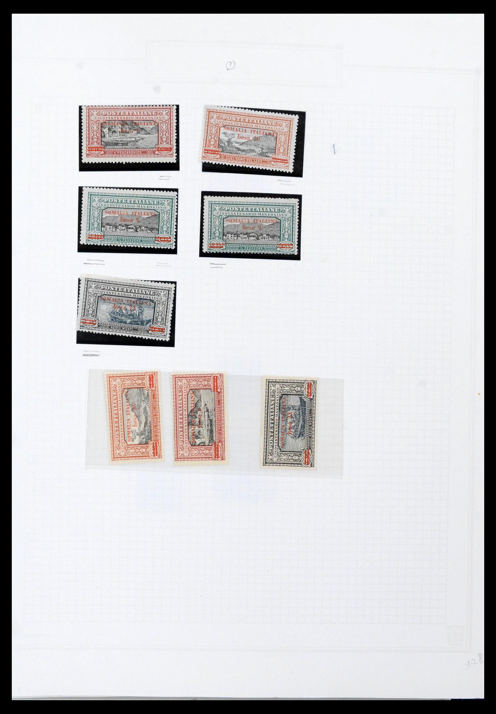 38512 0058 - Postzegelverzameling 38512 Italië 1900-1930.
