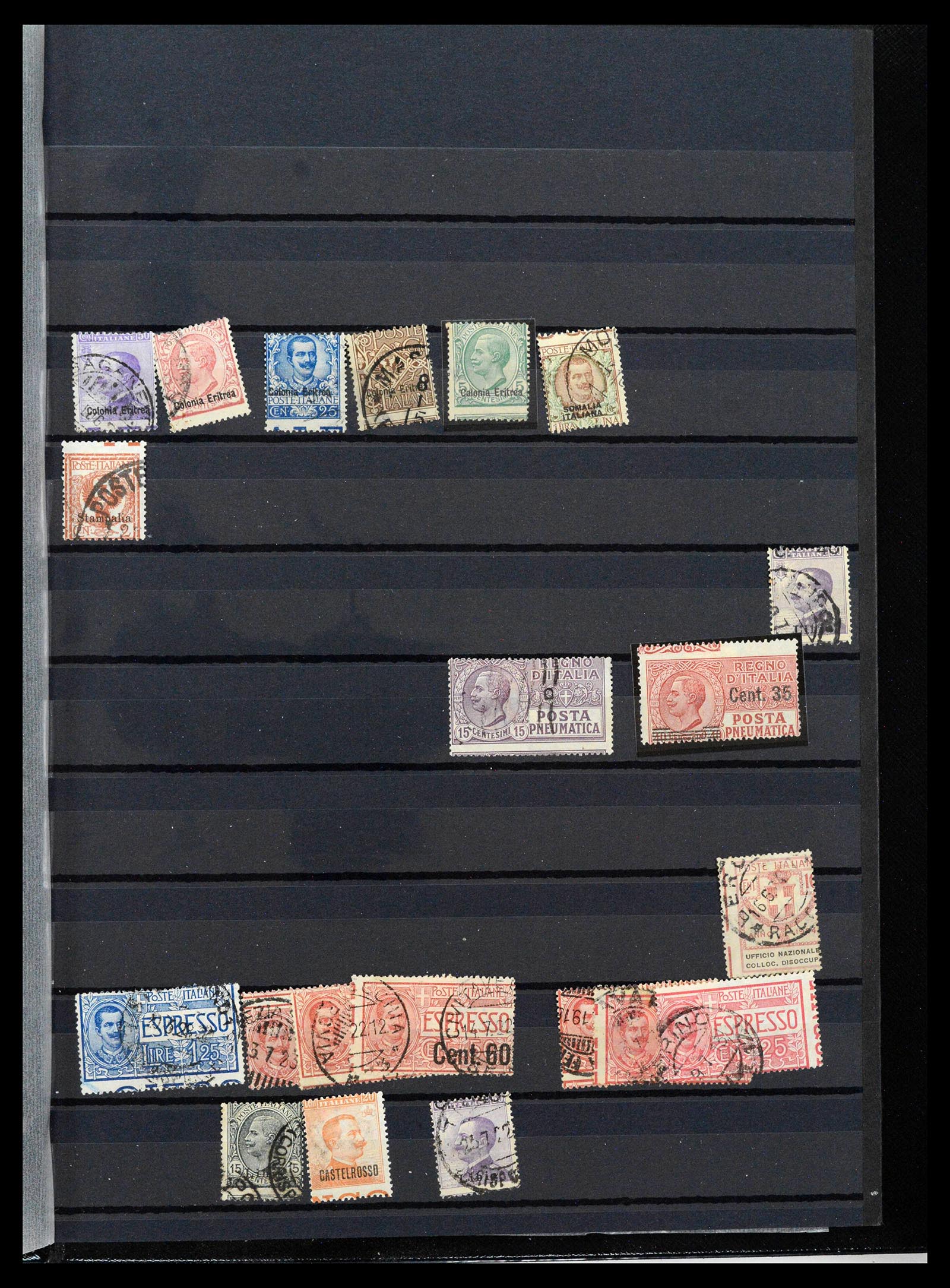 38512 0166 - Postzegelverzameling 38512 Italië 1900-1930.